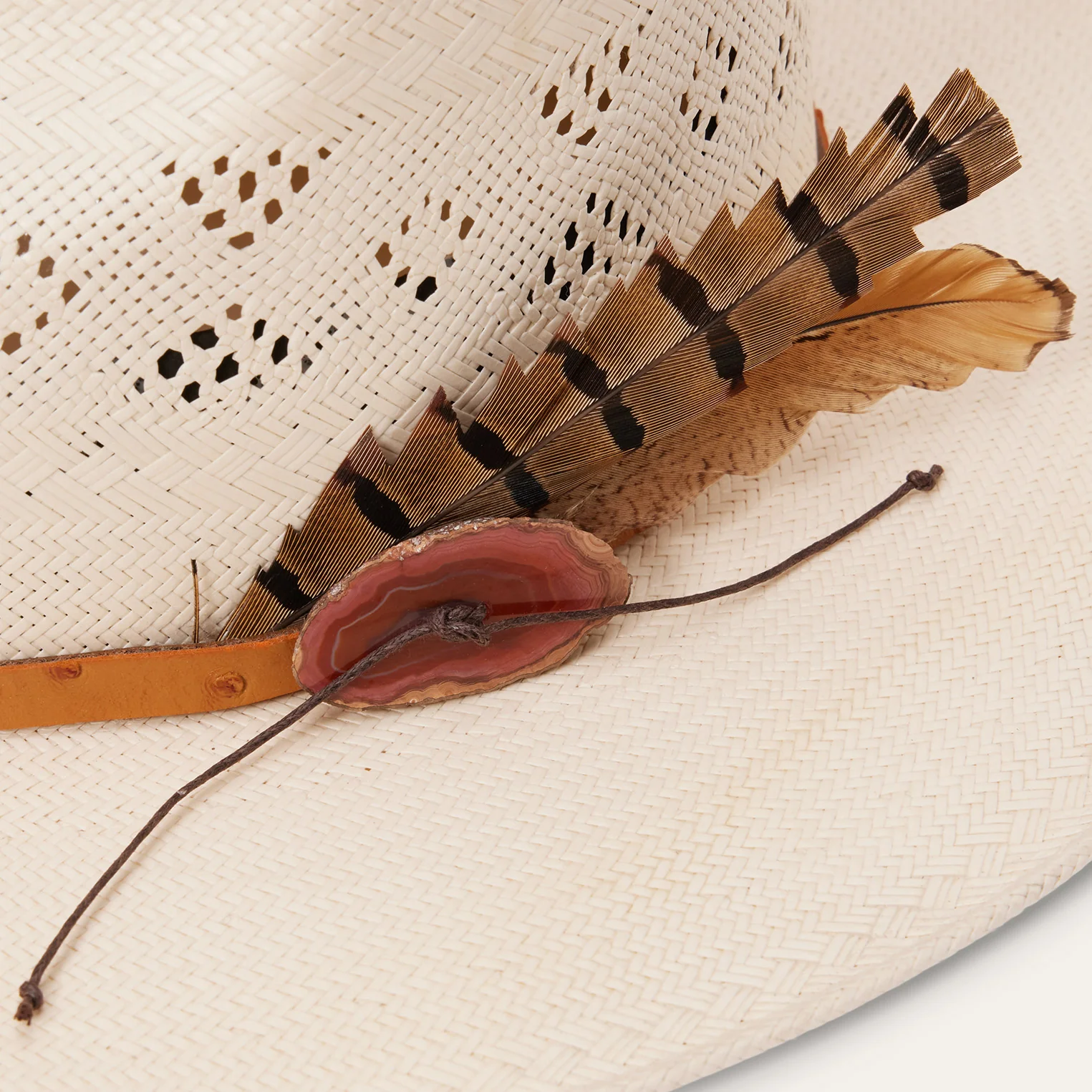 Andromeda Vented Straw Fedora - Image 10