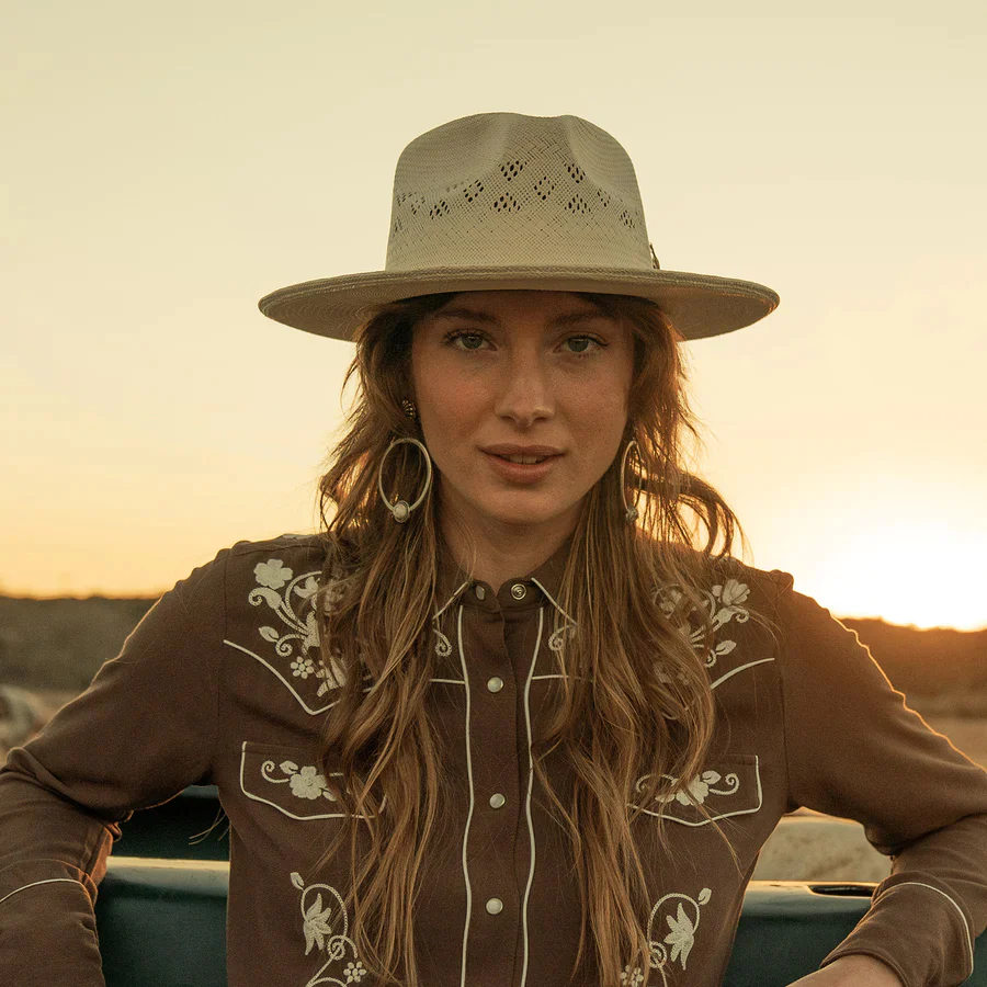 Andromeda Vented Straw Fedora - Image 5