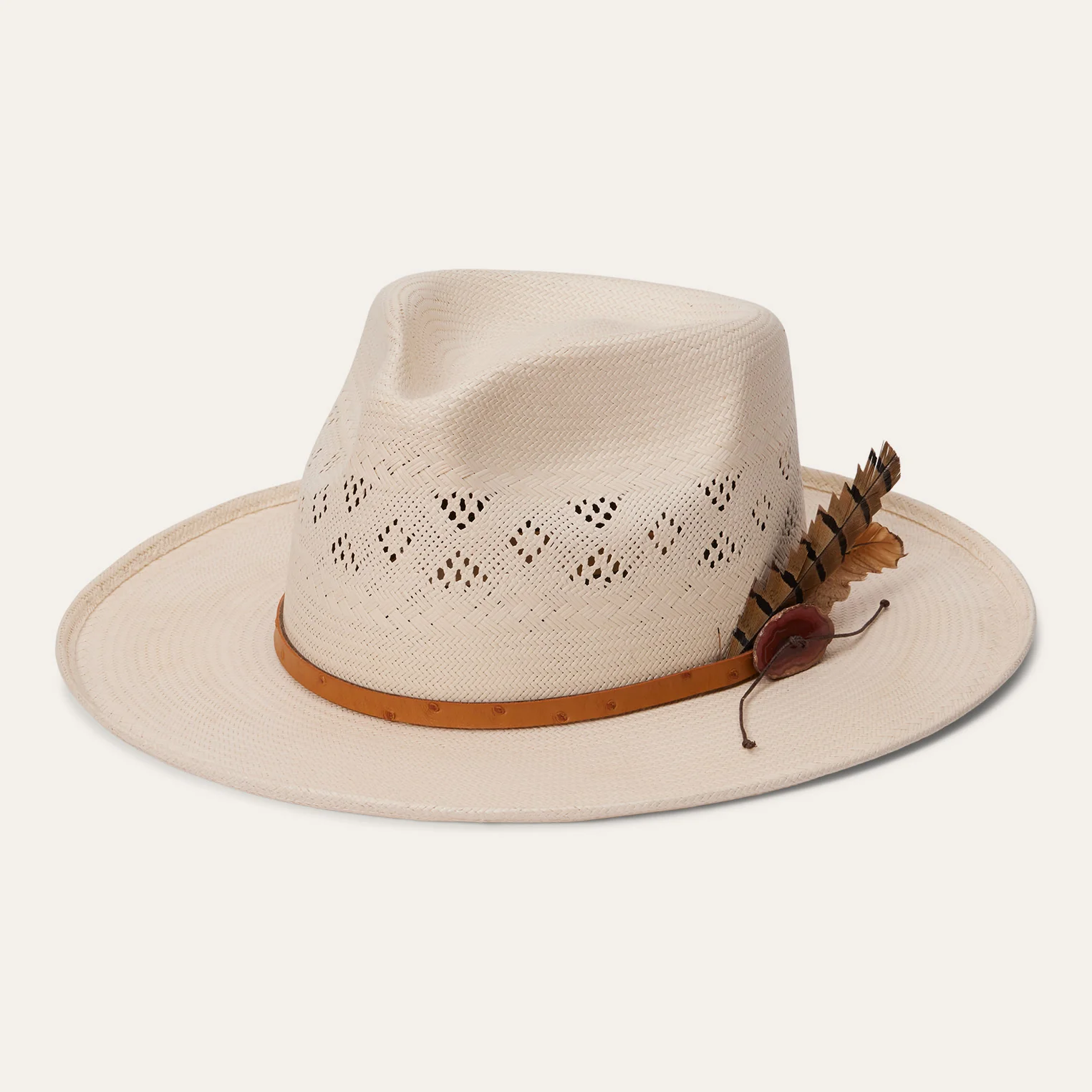 Andromeda Vented Straw Fedora - Image 6