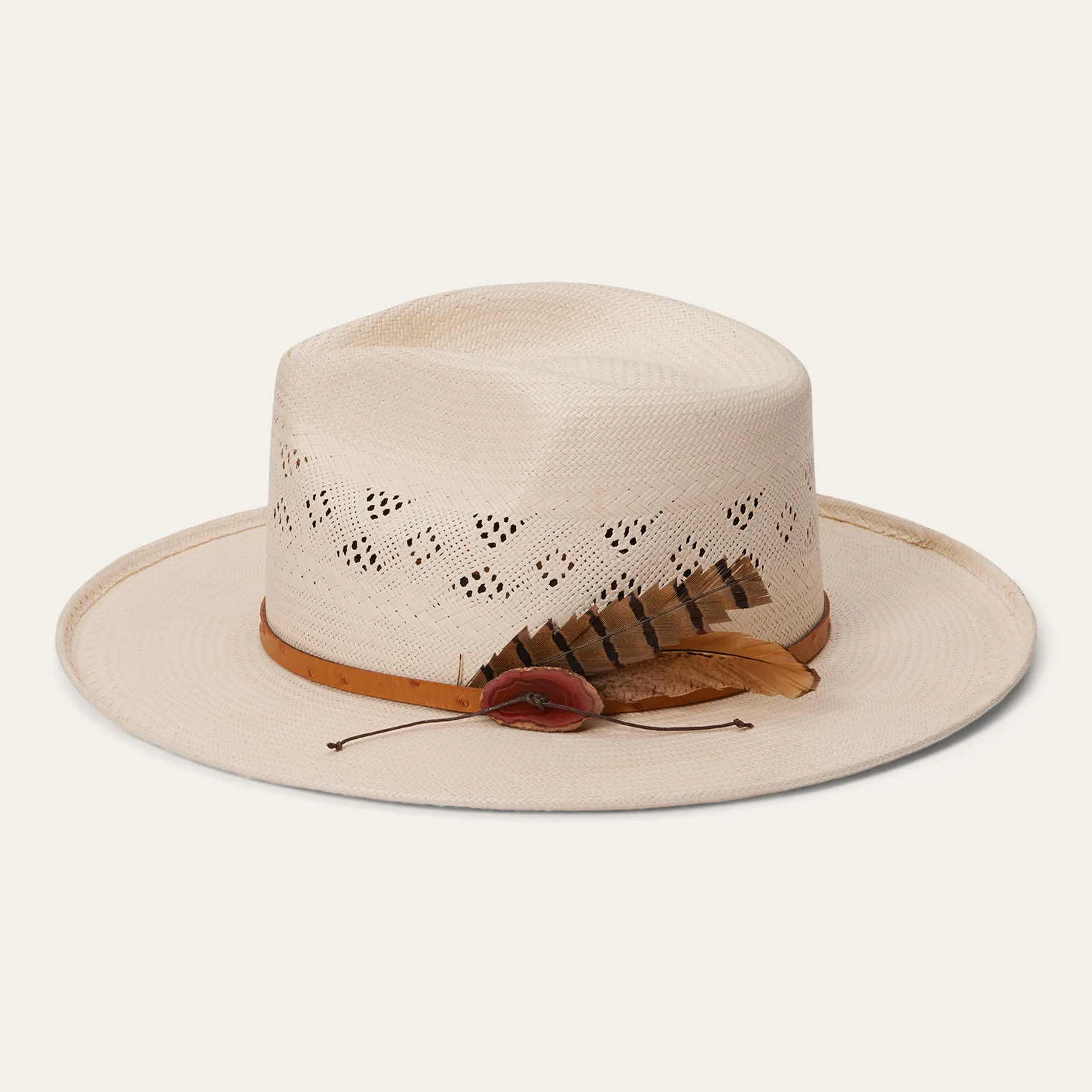 Andromeda Vented Straw Fedora - Image 7