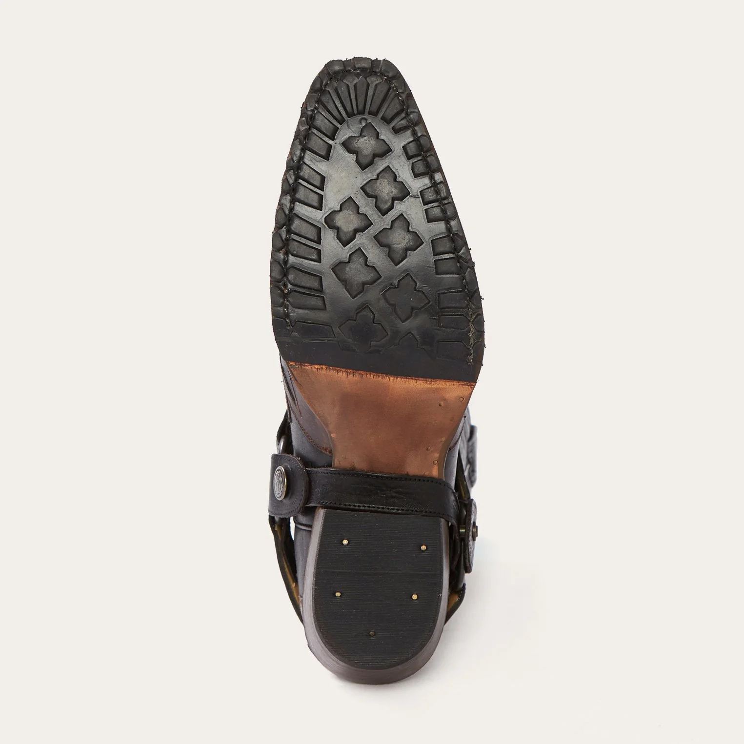 Biker Outlaw Oiled Leather Cowboy Boot - Image 6