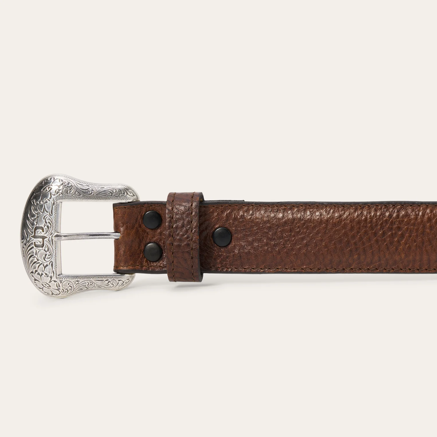 Bison Leather Concho Belt - Image 5