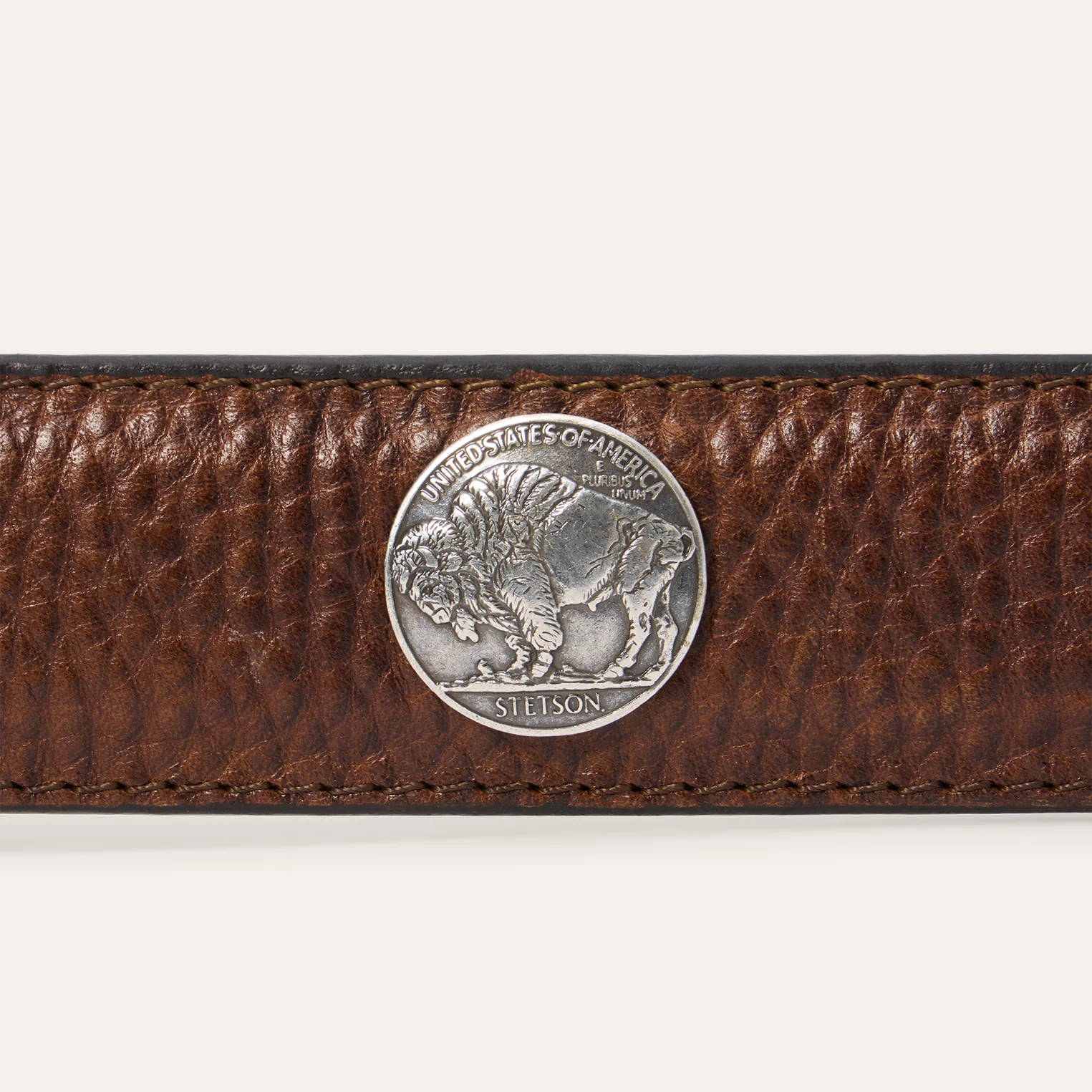 Bison Leather Concho Belt - Image 8