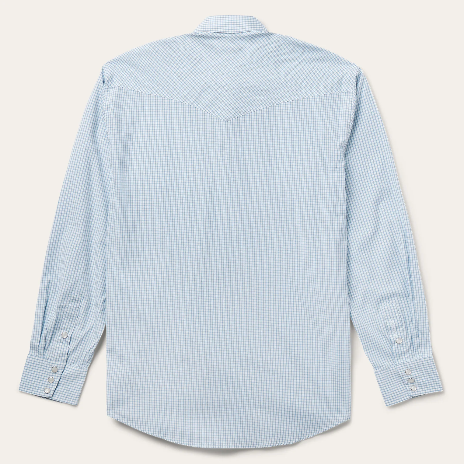 Two Stripe Check Western Shirt - Image 4