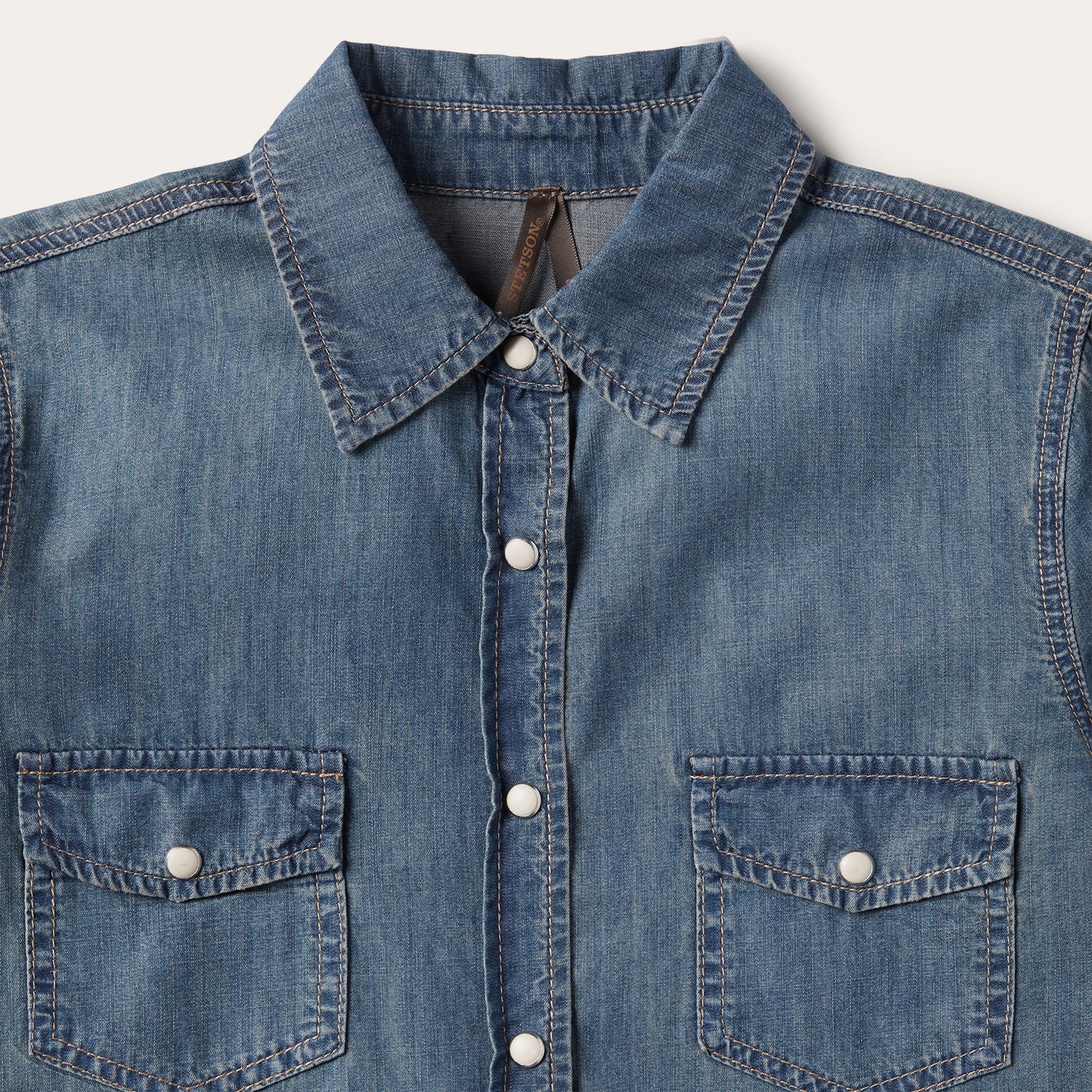 Boyfriend Fit Denim Shirt - Image 5