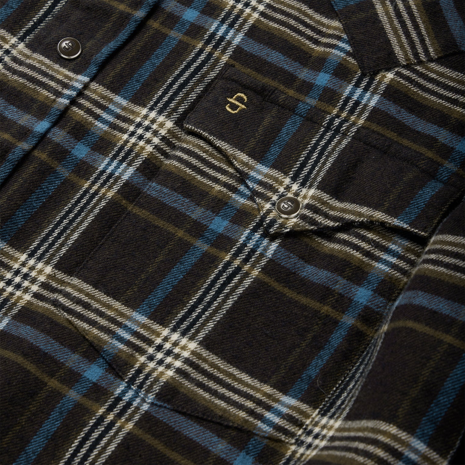Brown Plaid Flannel Western Shirt - Image 4