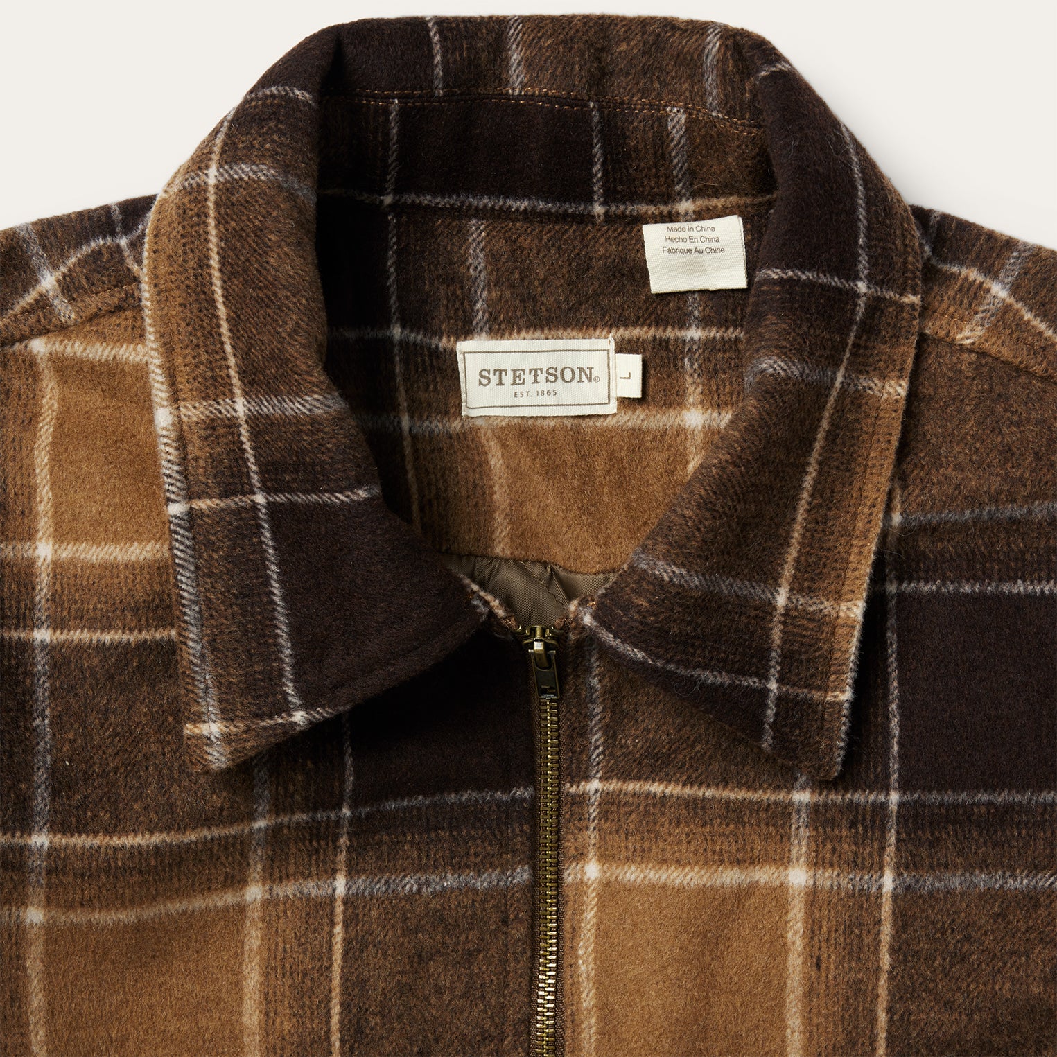 Brown Plaid Western Coat - Image 3