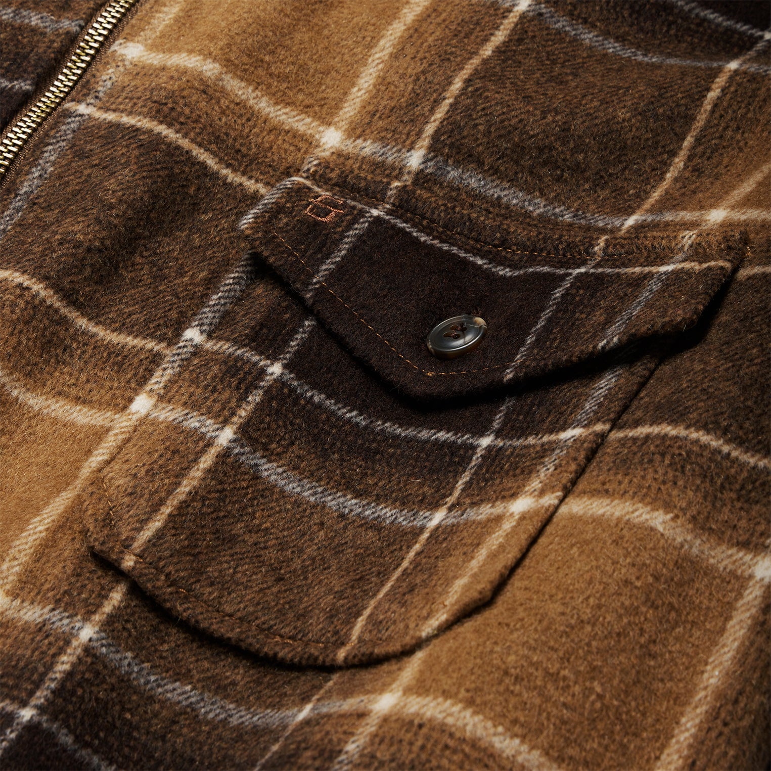 Brown Plaid Western Coat - Image 4