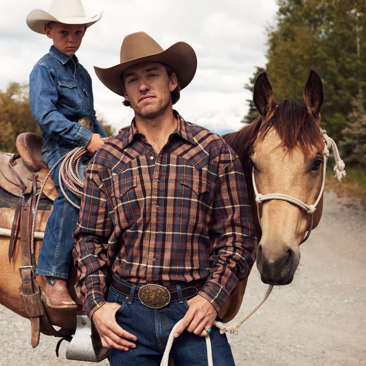 Brushed Flannel Western Shirt - Image 2