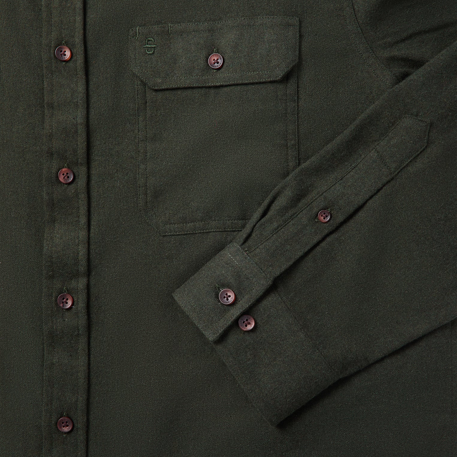 Brushed Heathered Flannel Shirt - Image 6