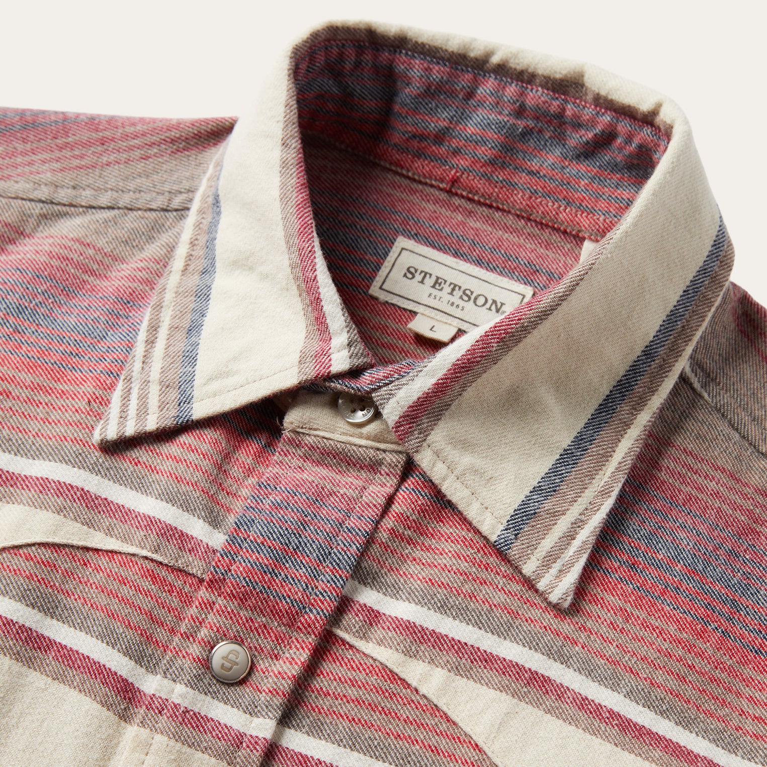 Brushed Twill Striped Shirt - Image 5