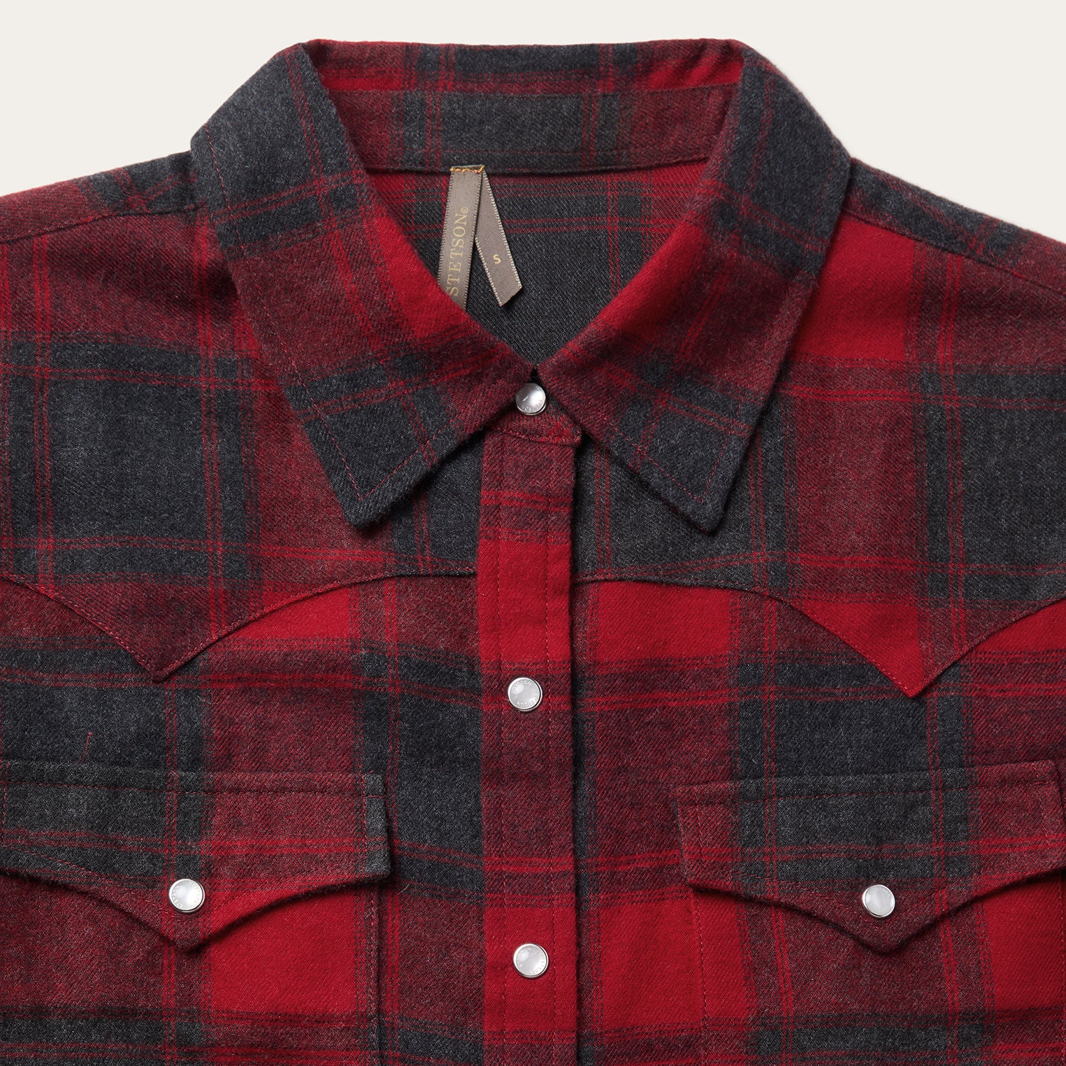 Buffalo Plaid Flannel Western Shirt - Image 3