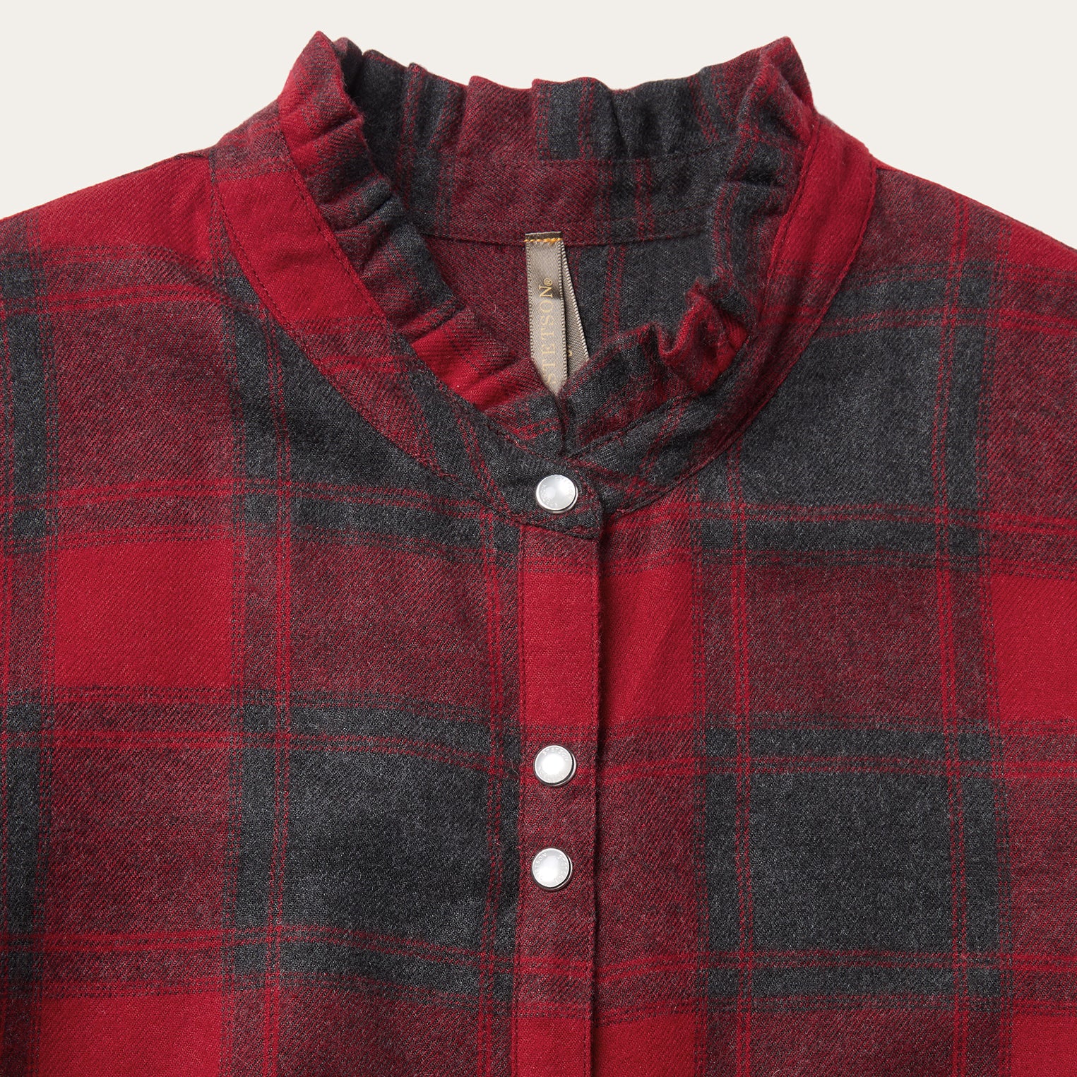 Buffalo Plaid Prairie Shirt Dress - Image 3