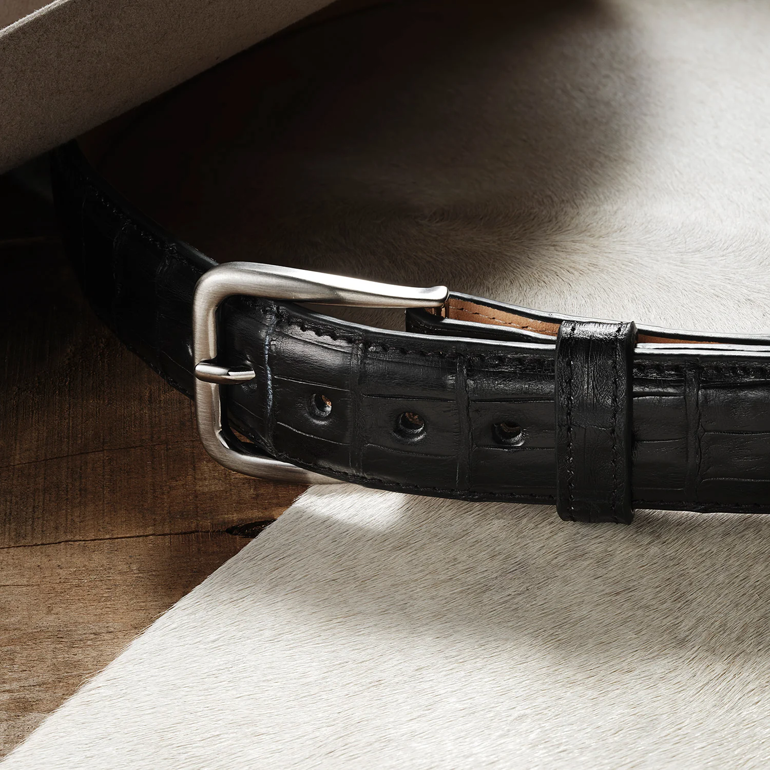 Caiman Western Tab Belt - 1 1/4" Width - Image 2