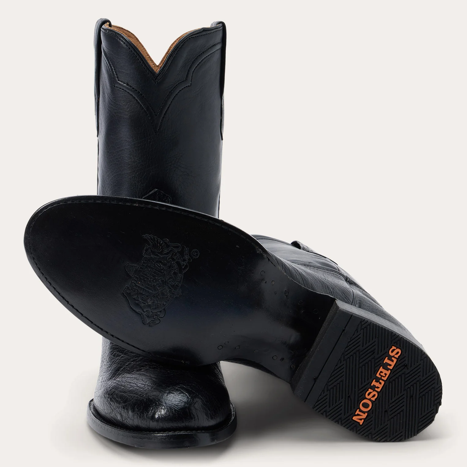 Clay Smooth Ostrich Roper Boots - Image 7