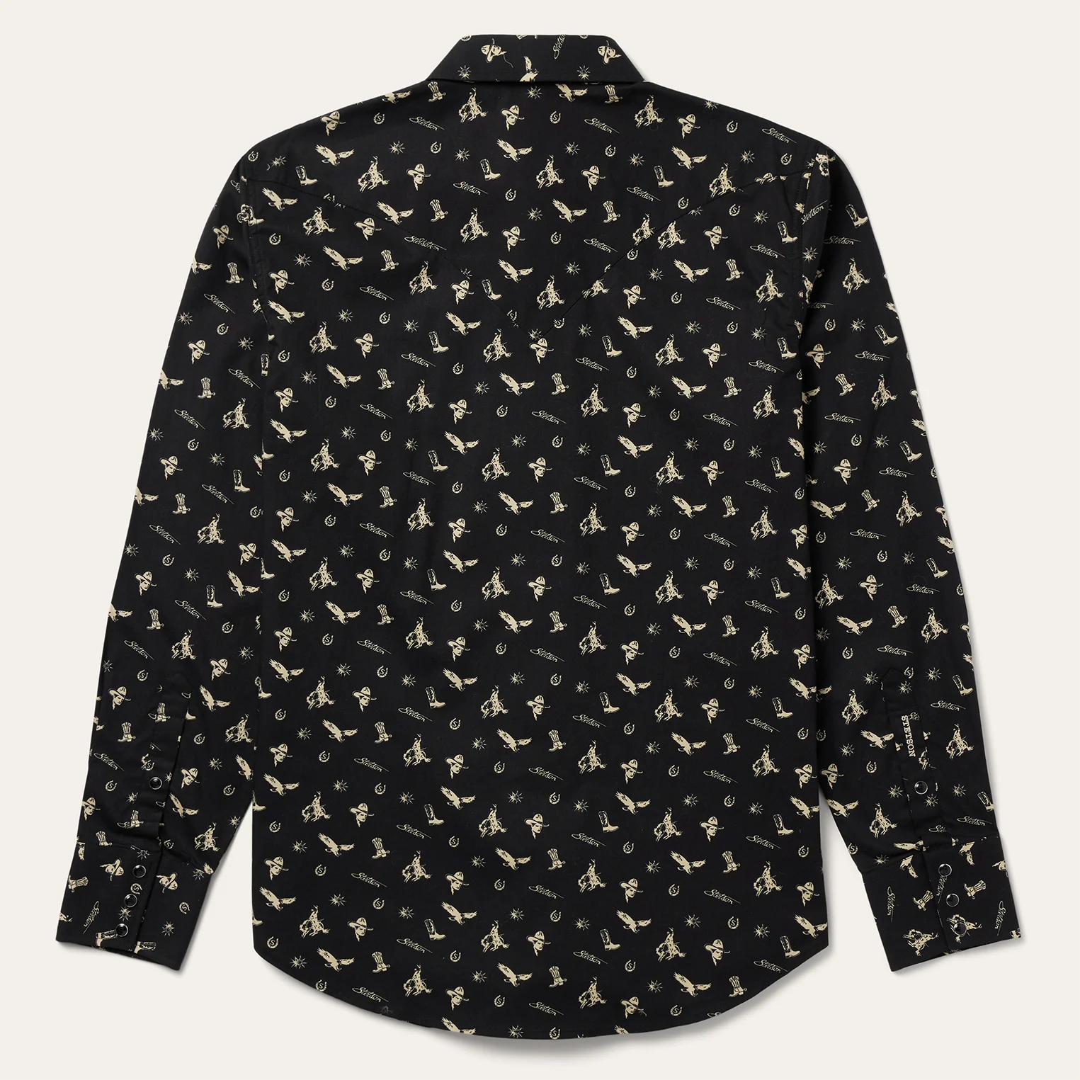 Conversation Print Western Shirt - Image 2