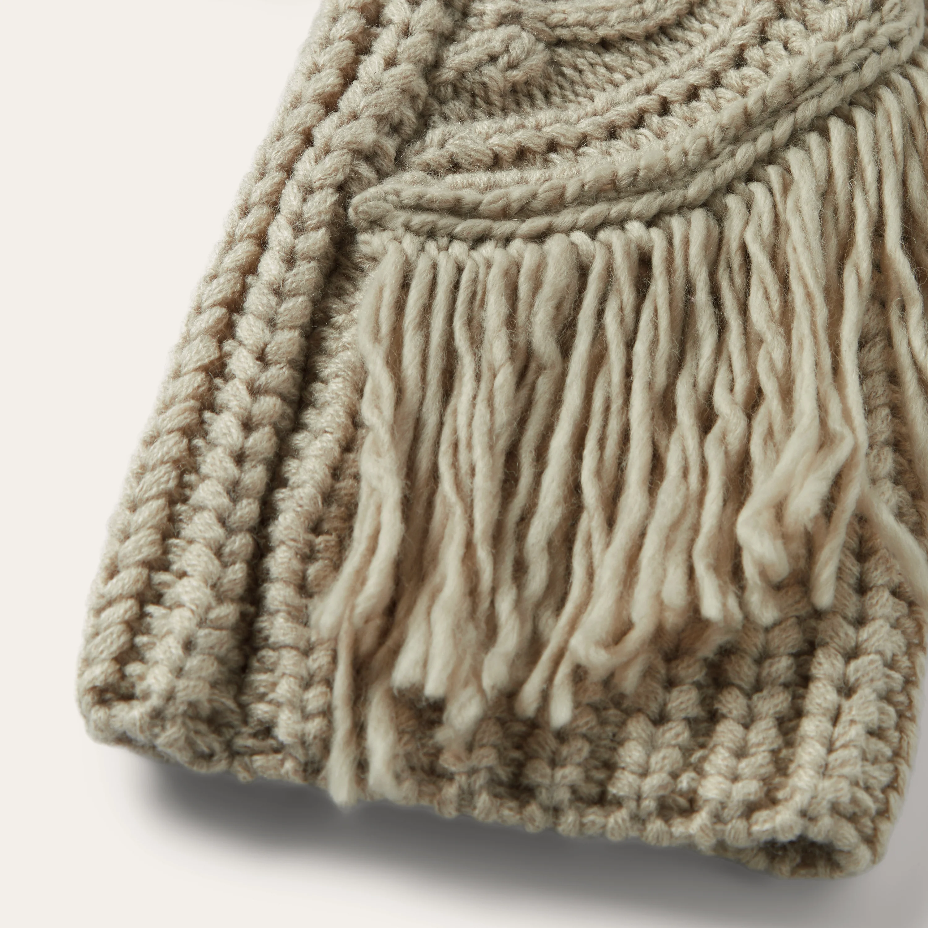 Cream Fringed Cardigan - Image 4