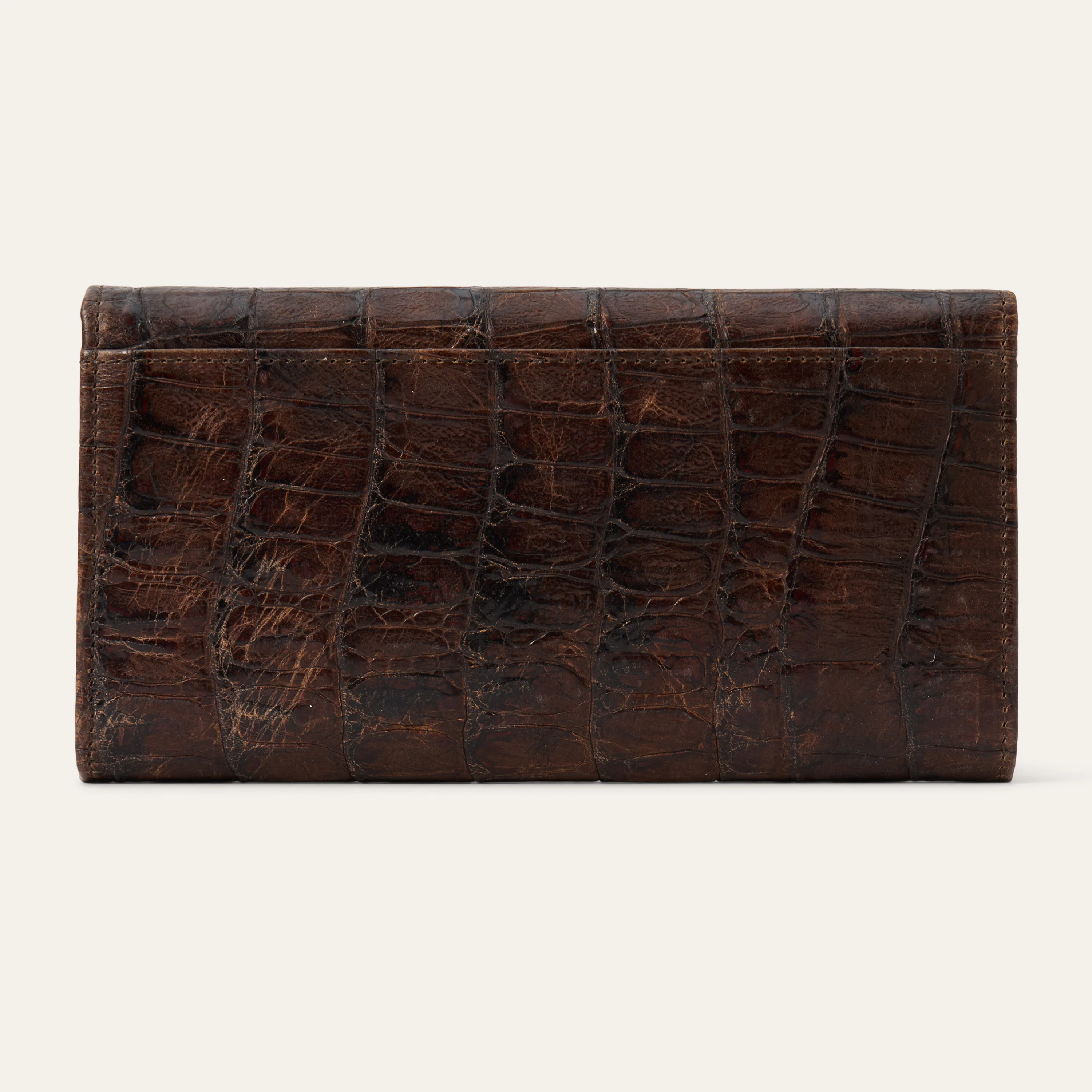 Croco Embossed Front Flap Wallet - Image 2