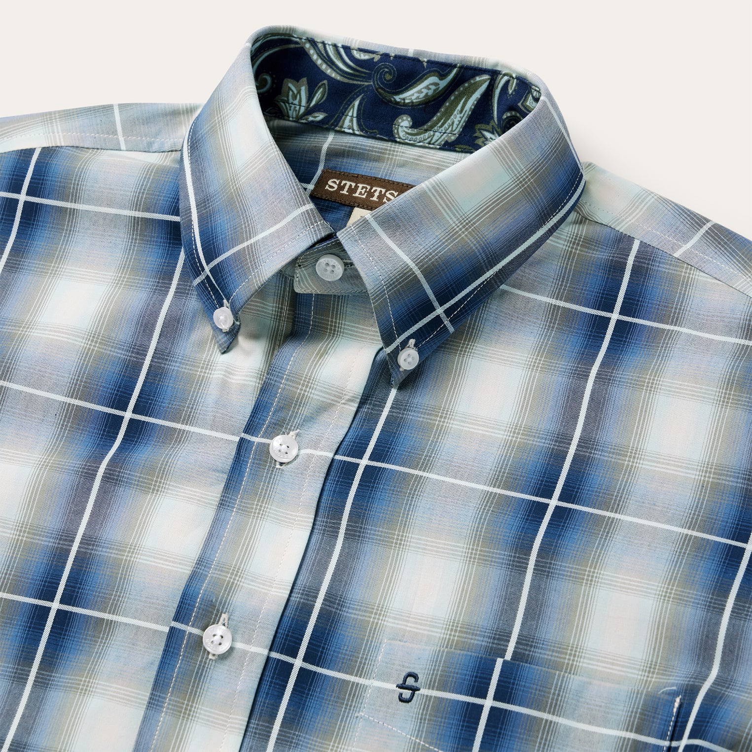Crystal Plaid Button Down Shirt - Image 3