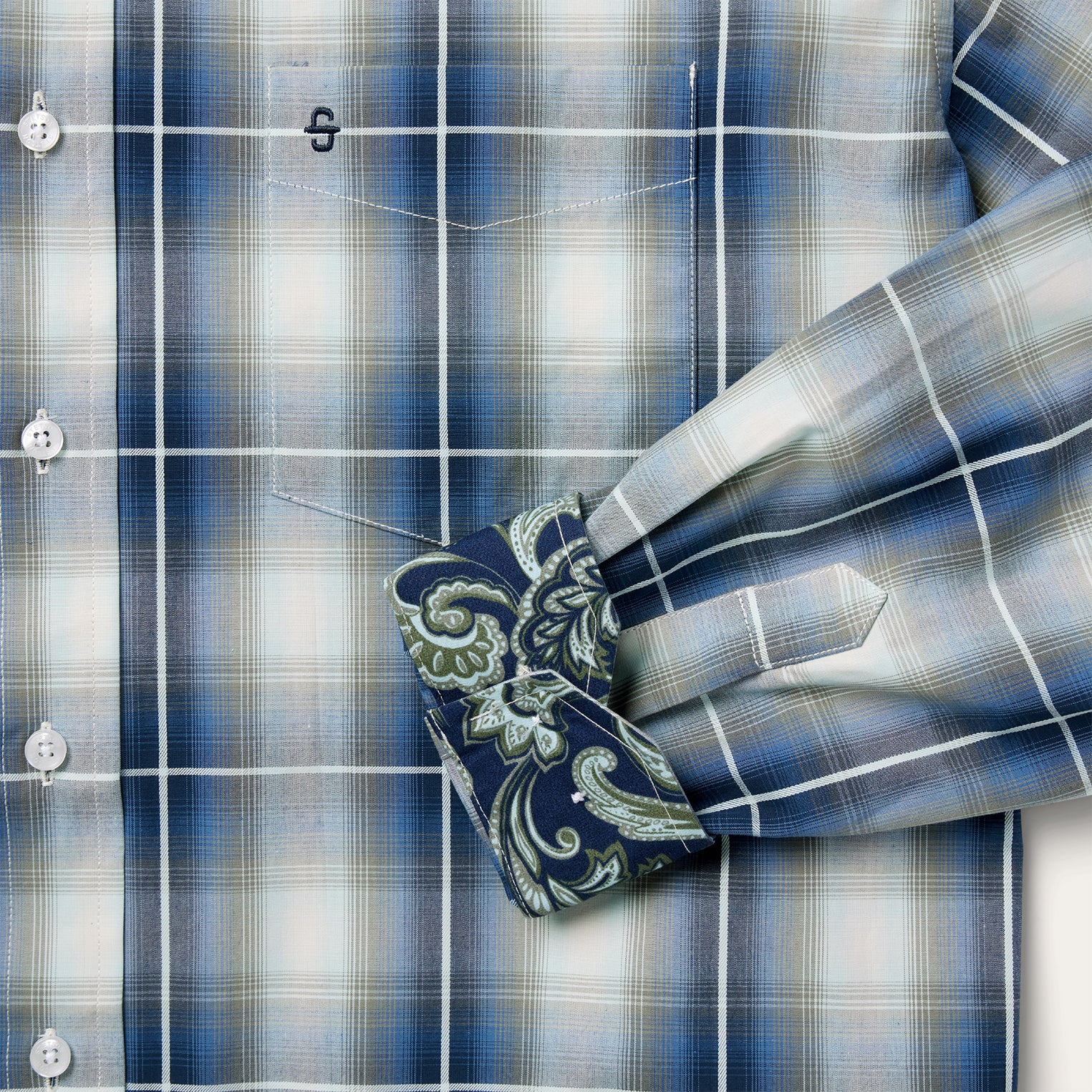 Crystal Plaid Button Down Shirt - Image 5