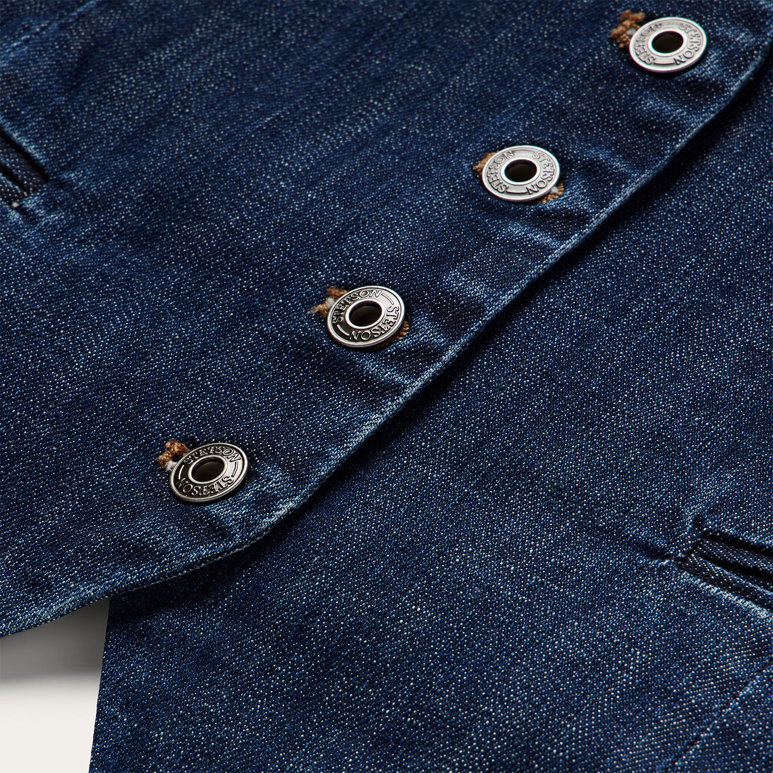 Dark Wash Stretch Denim Vest - Image 4