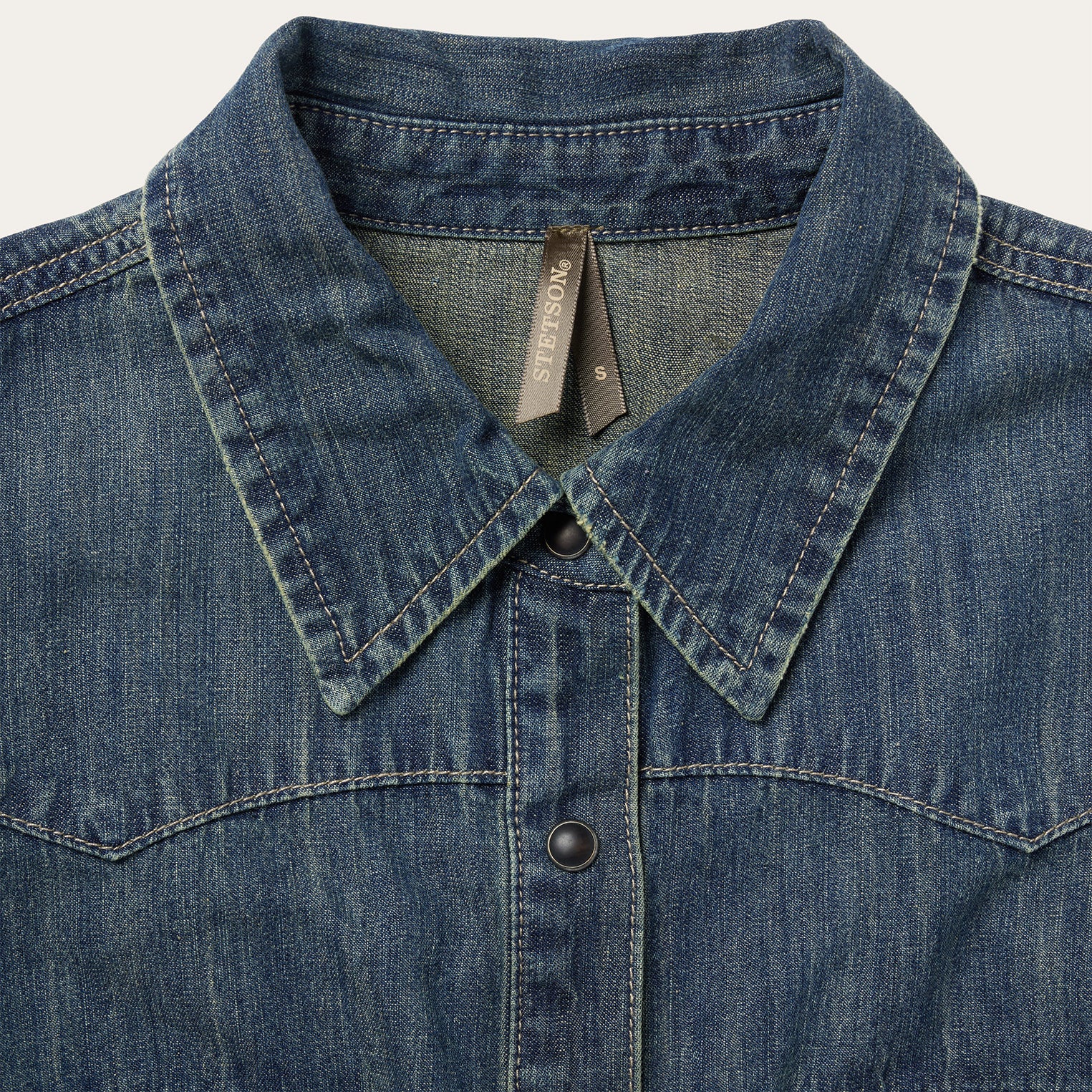 Dirty Denim Boyfriend Fit Shirt - Image 3