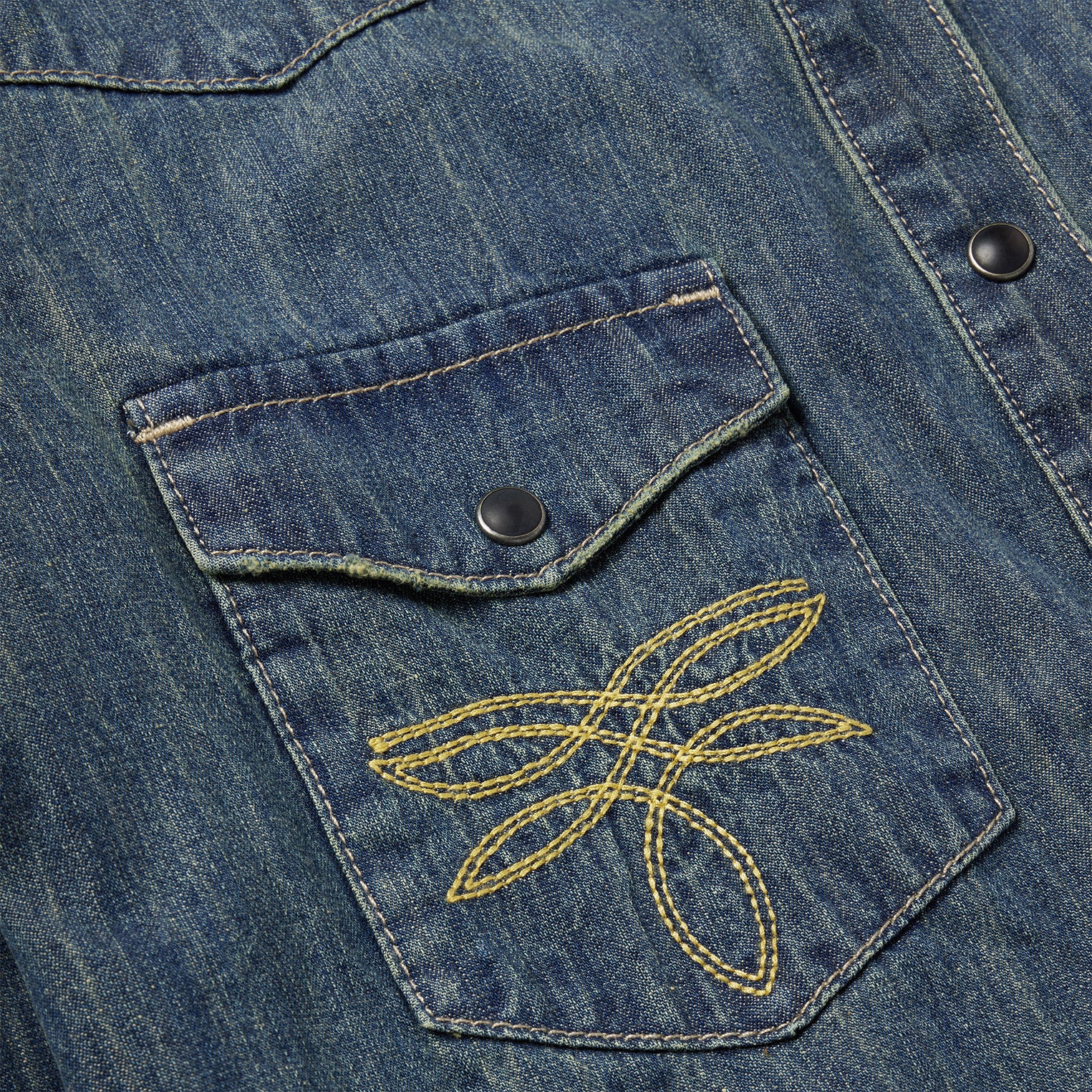 Dirty Denim Boyfriend Fit Shirt - Image 4