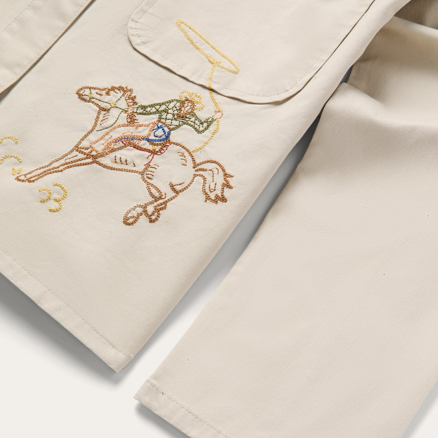 Embroidered Canvas Utility Jacket - Image 5