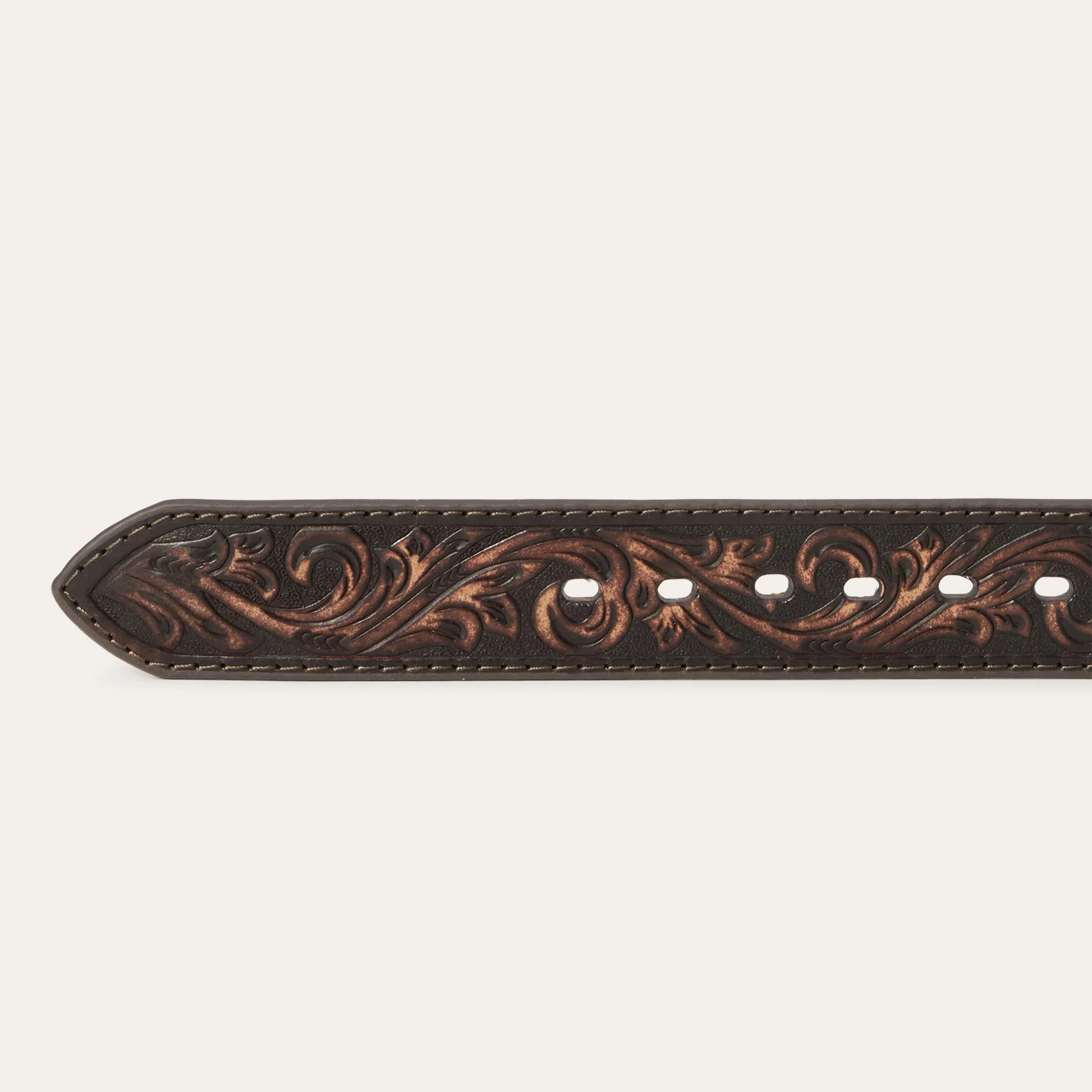 Embroidered Tooled Tab Belt - Image 8