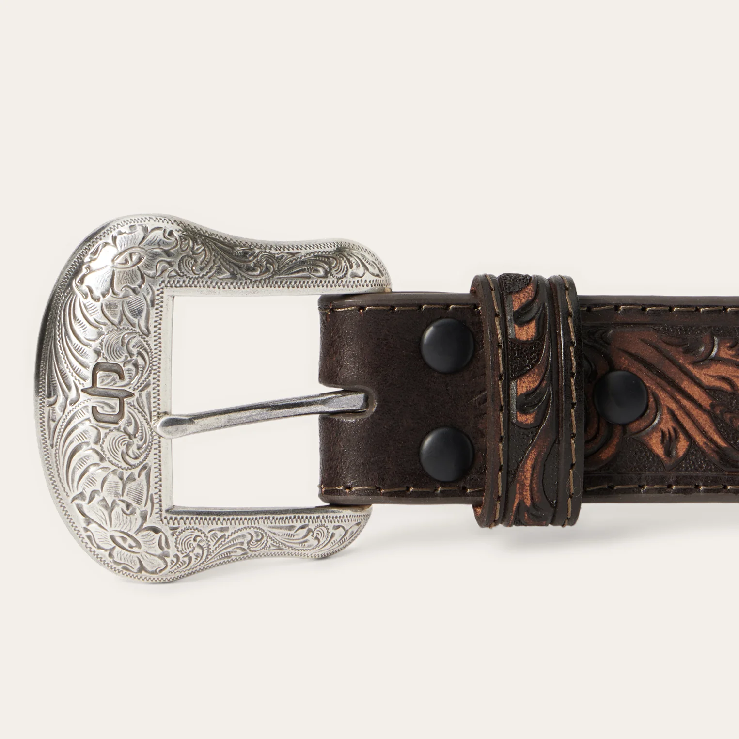 Embroidered Tooled Tab Belt - Image 9