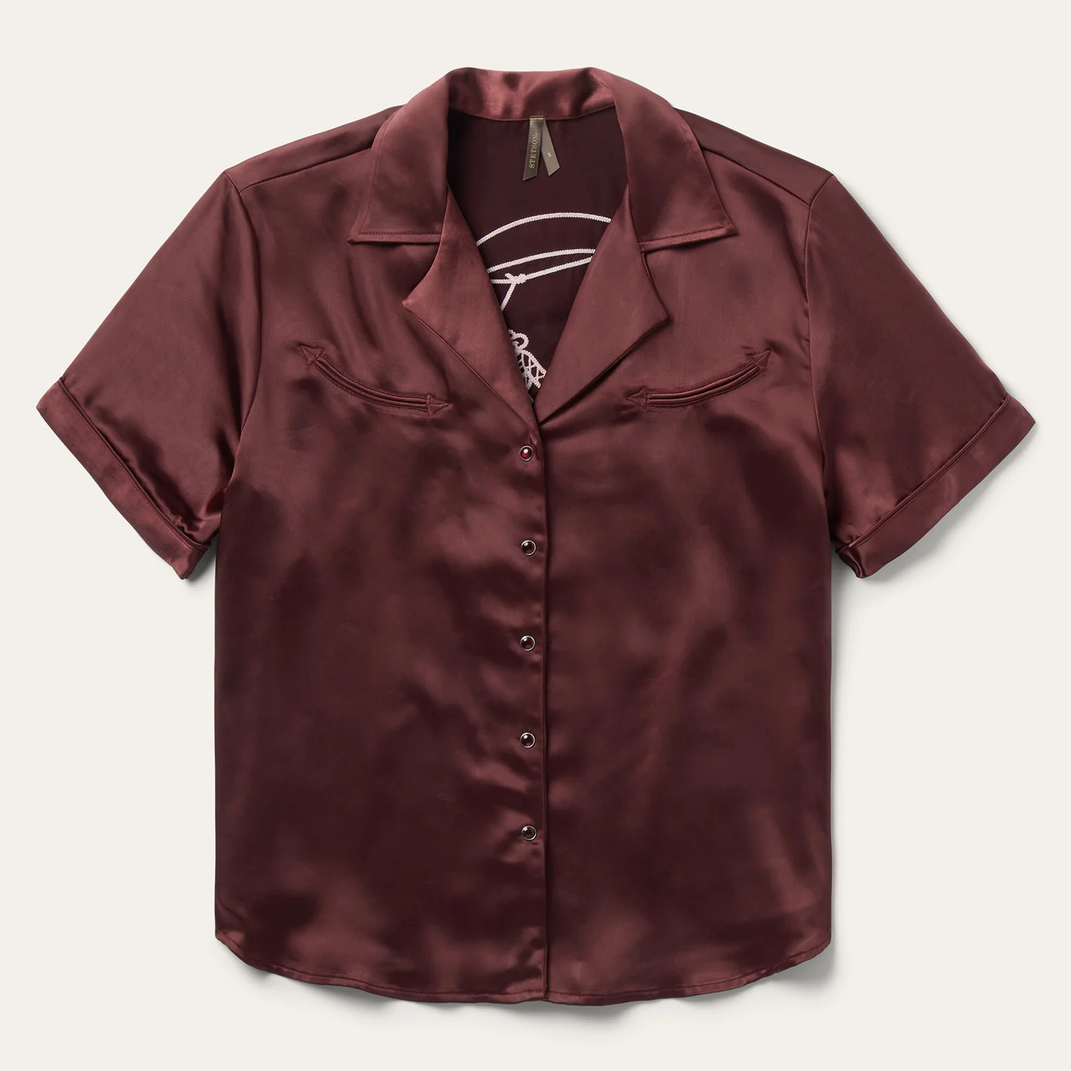 Embroidered Short Sleeve Blouse - Image 2