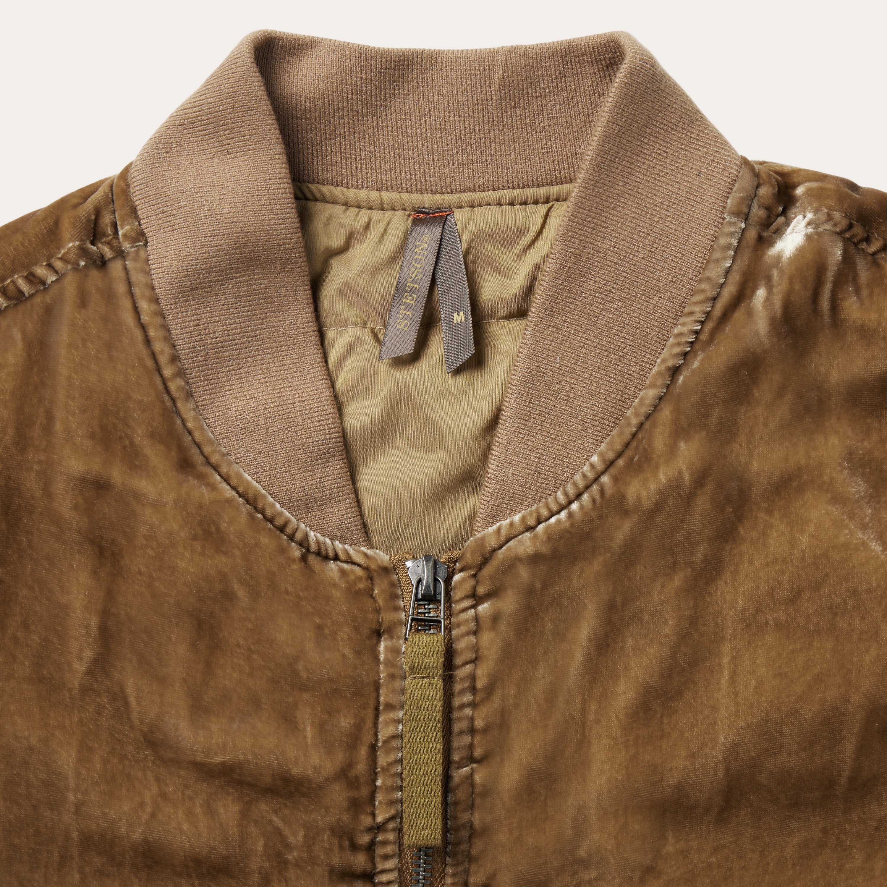 Embroidered Velvet Bomber Jacket - Image 3