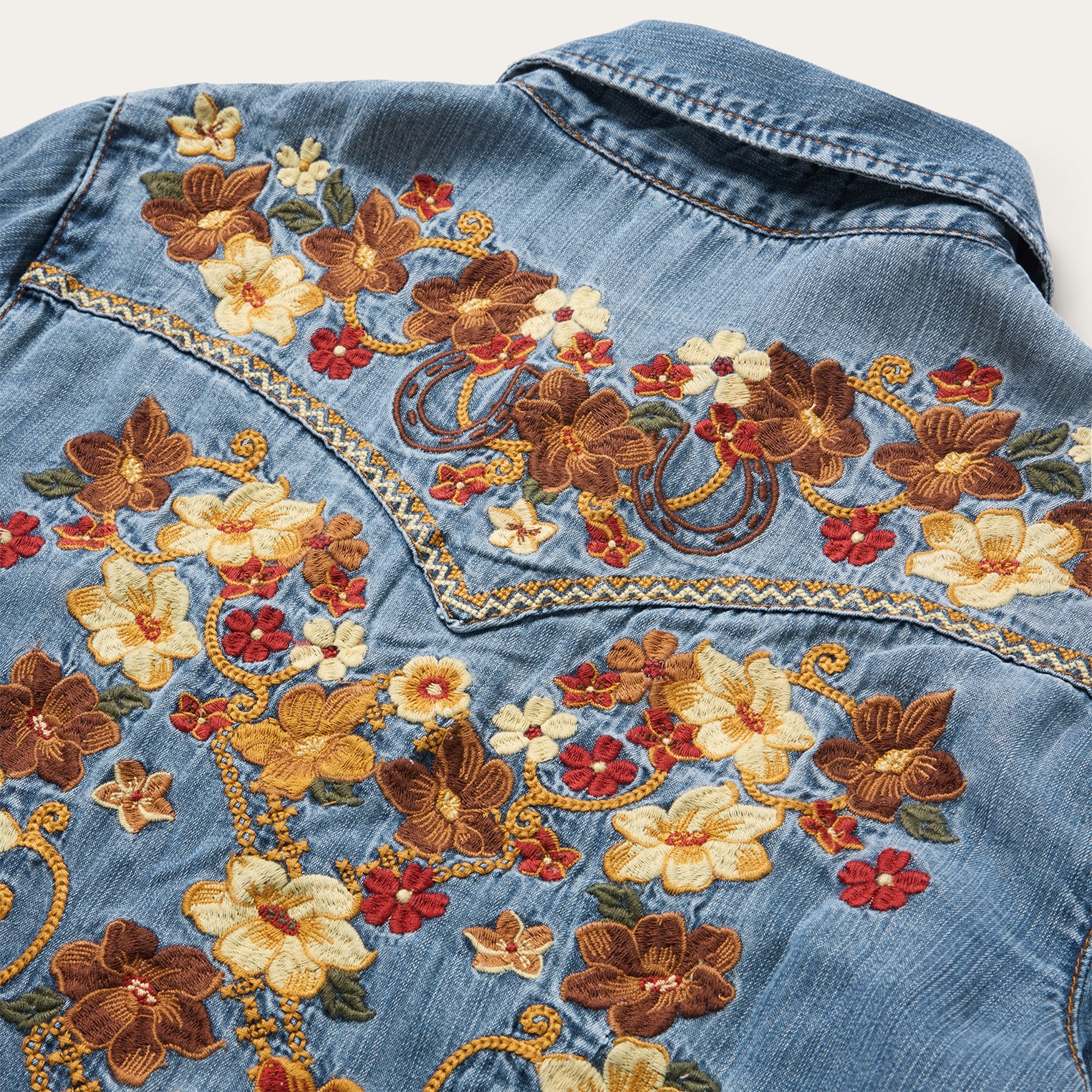 Embroidered Western Shirt Dress - Image 4