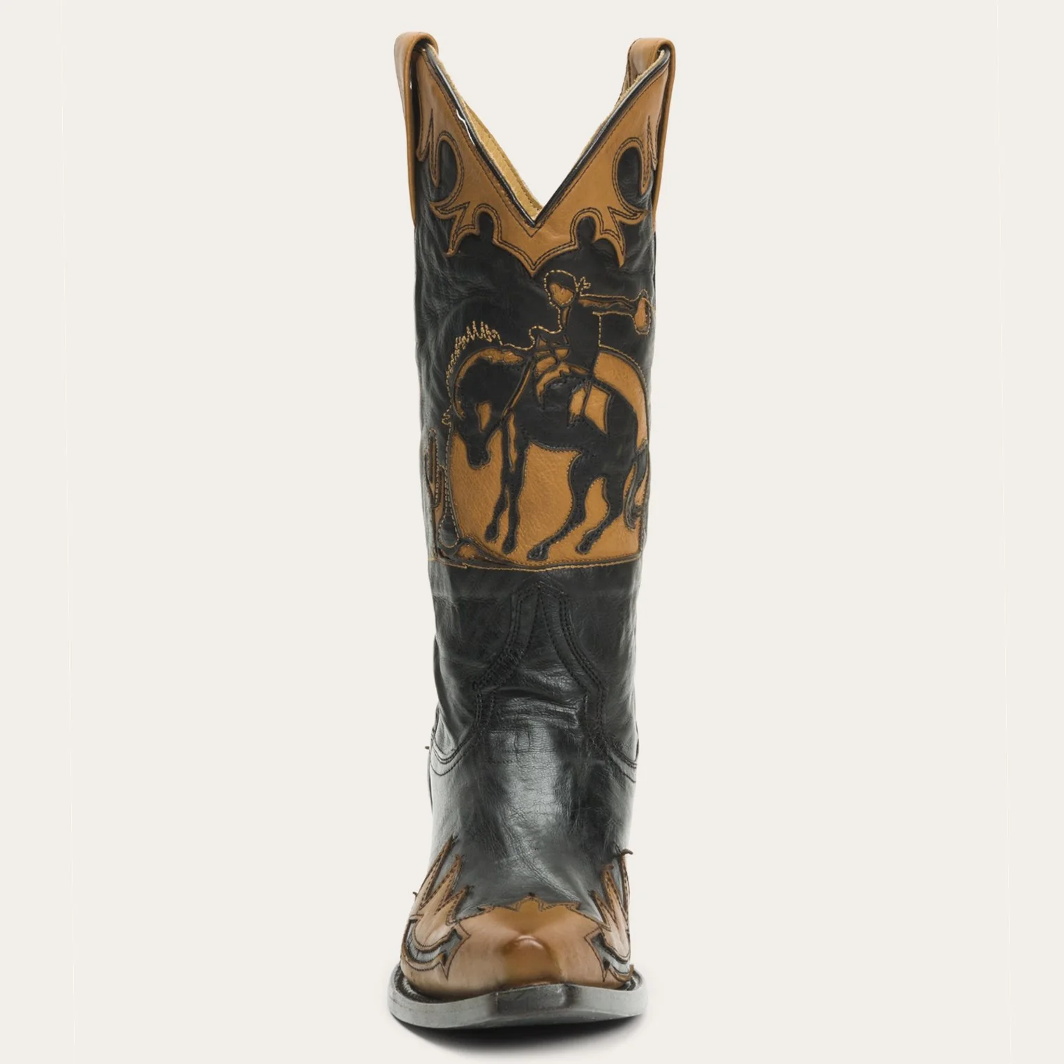 Faye Cowgirl & Horse Underlay Leather Boot - Image 3