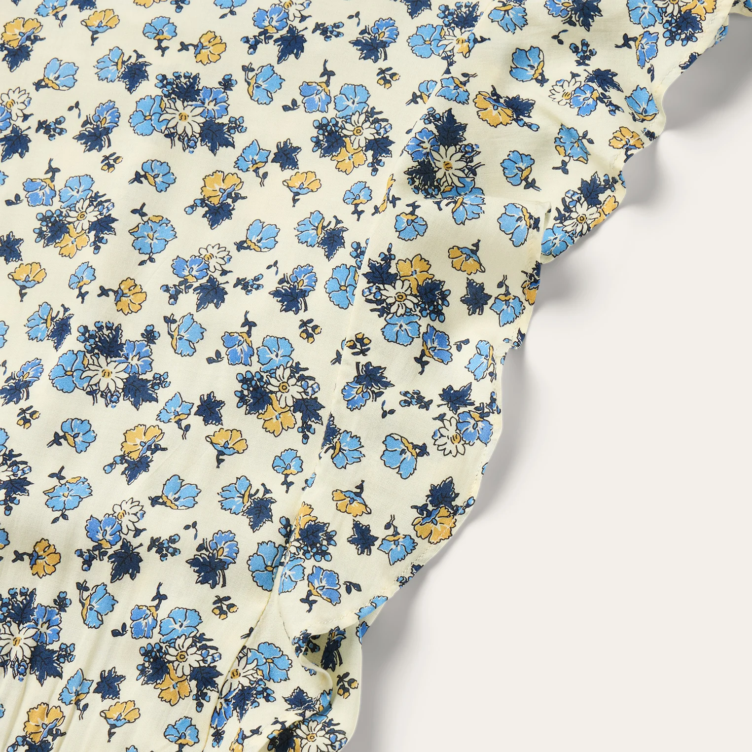 Field Flowers Print Peasant Dress - Image 4