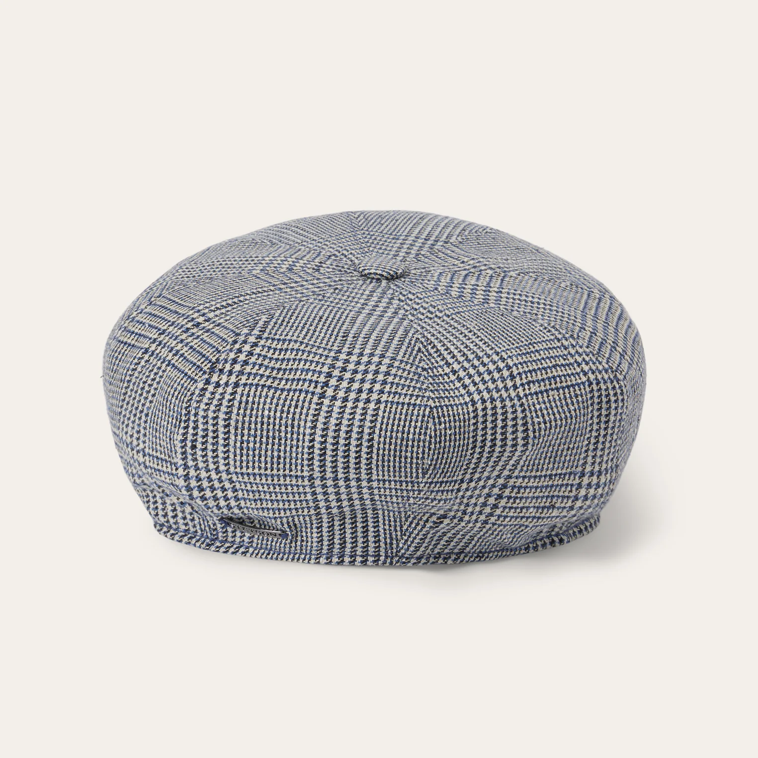Glen Check Silk/Cotton 8-Panel Cap - Image 4