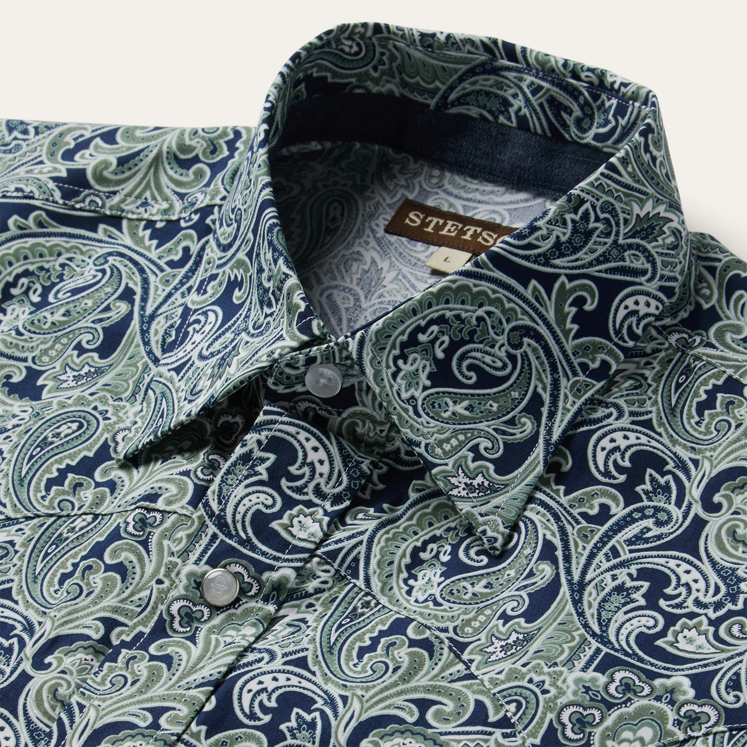 Greenspring Paisley Print Western Shirt - Image 3