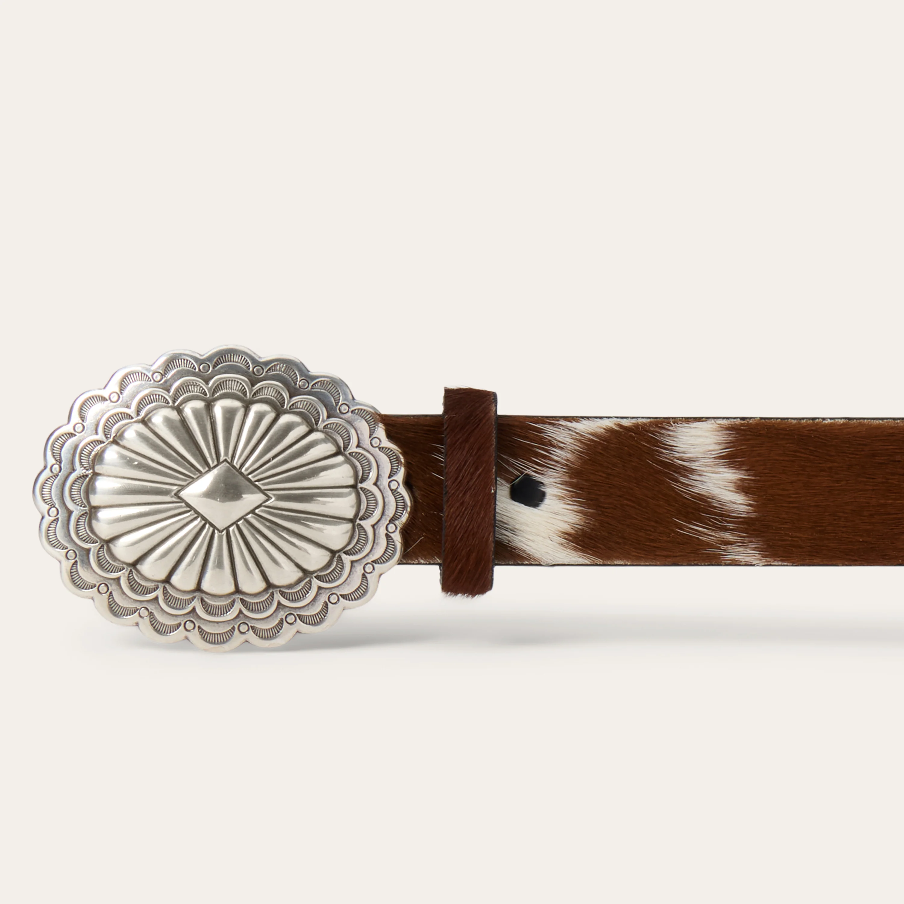 Hair-On-Hide Southwestern Buckle Belt - Image 3