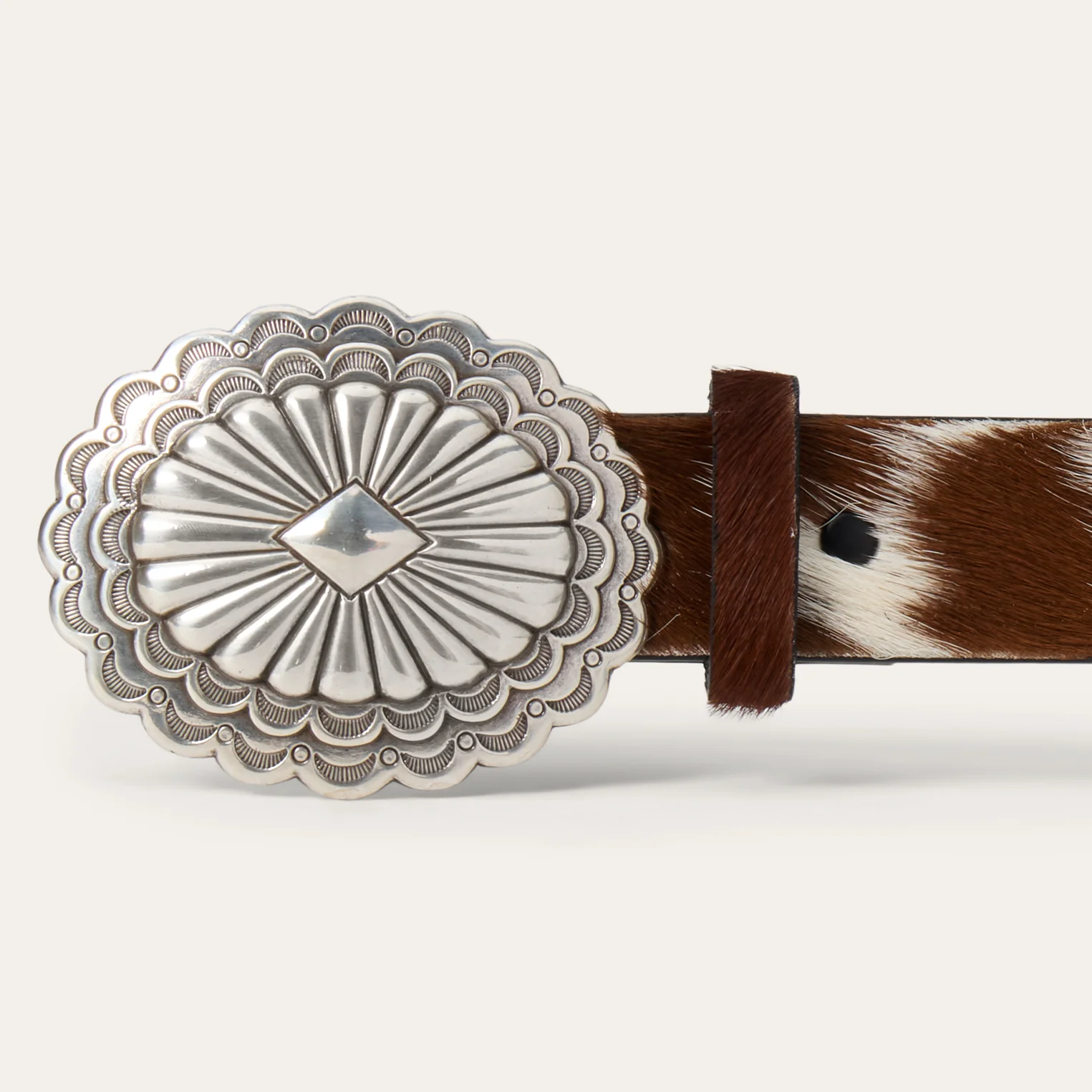 Hair-On-Hide Southwestern Buckle Belt - Image 5