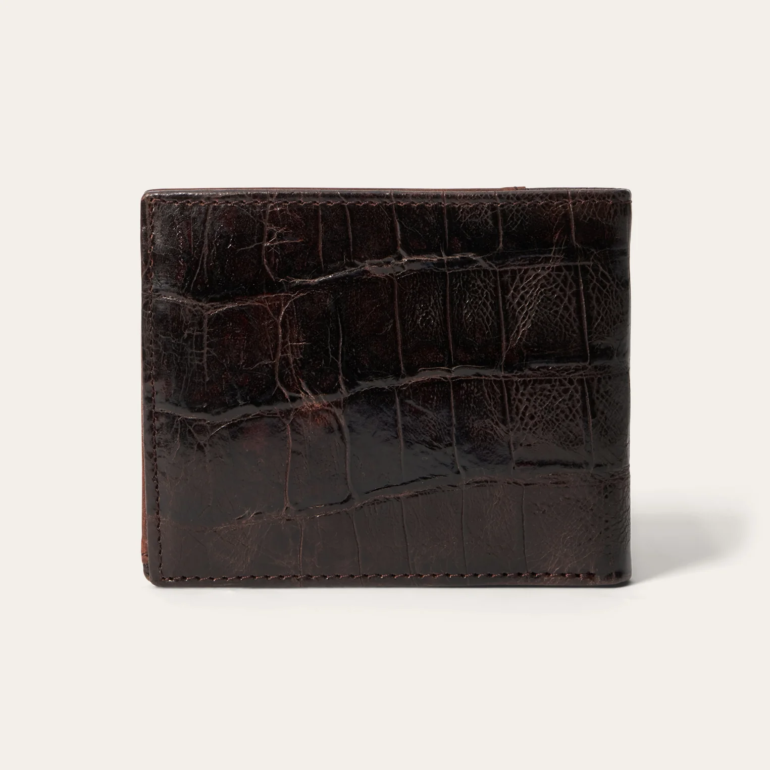 Tooled Embossed Croco Bi-Fold Wallet - Image 3
