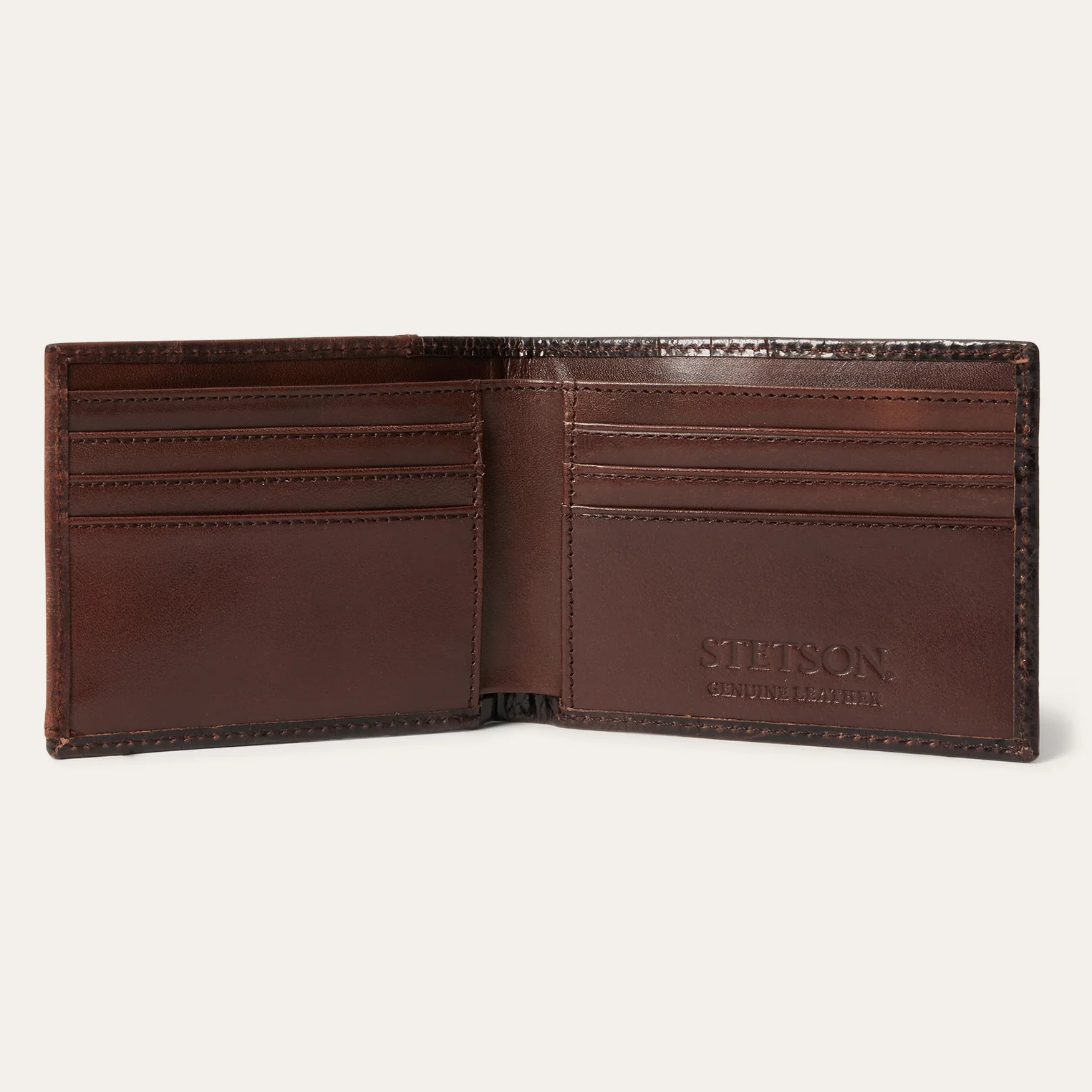 Tooled Embossed Croco Bi-Fold Wallet - Image 4