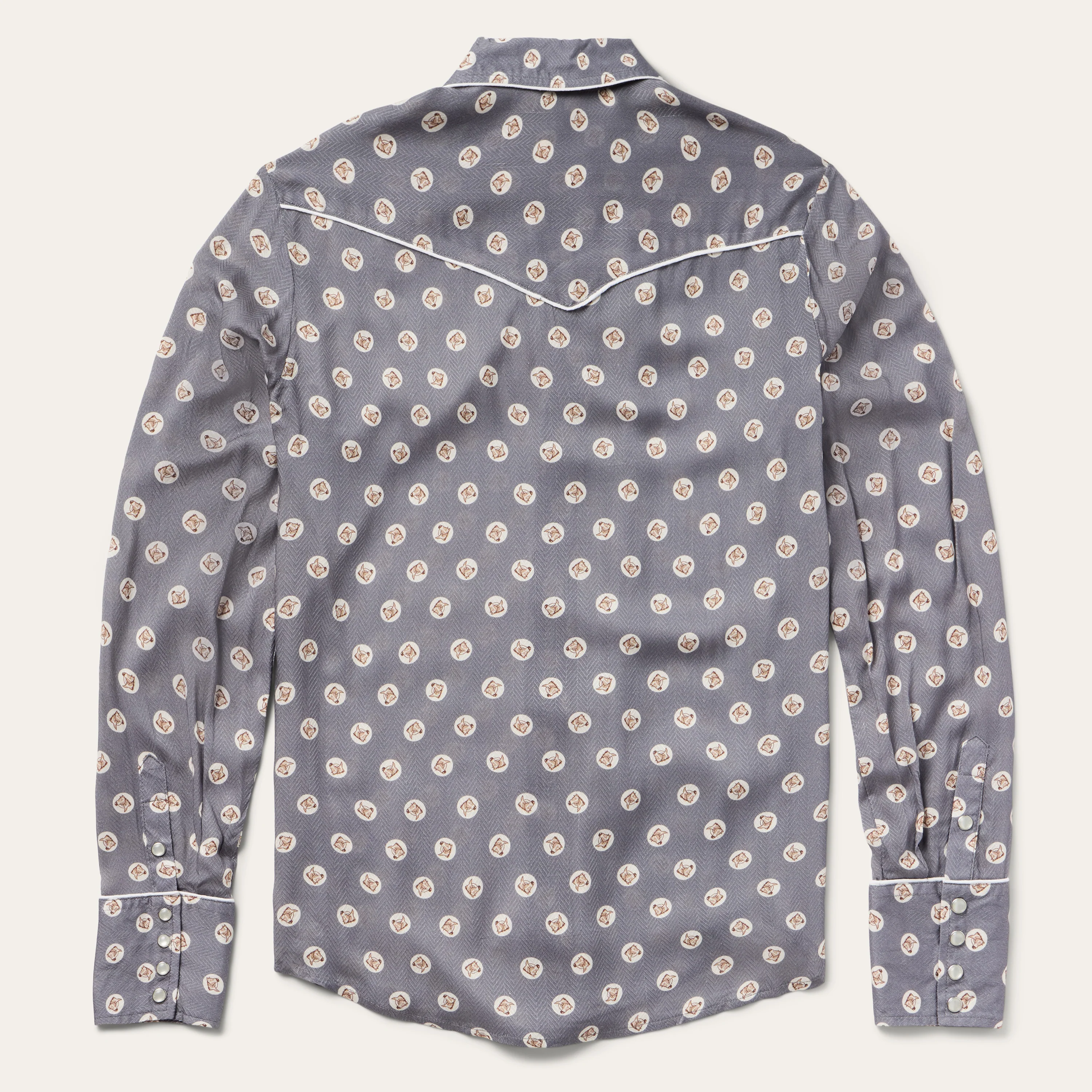 Horse Pennies Print Western Shirt - Image 2