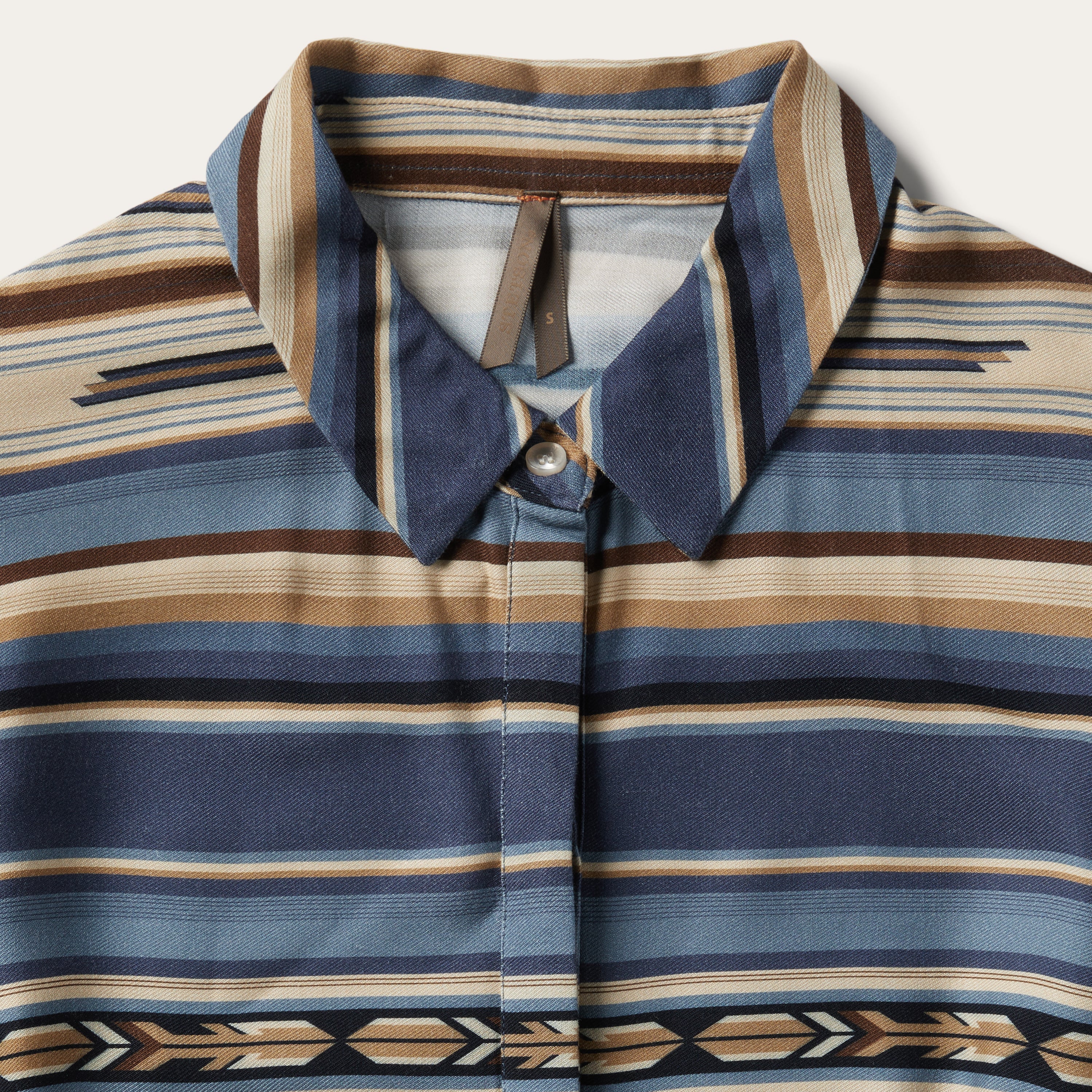 Indigo Serape Print Dress - Image 3