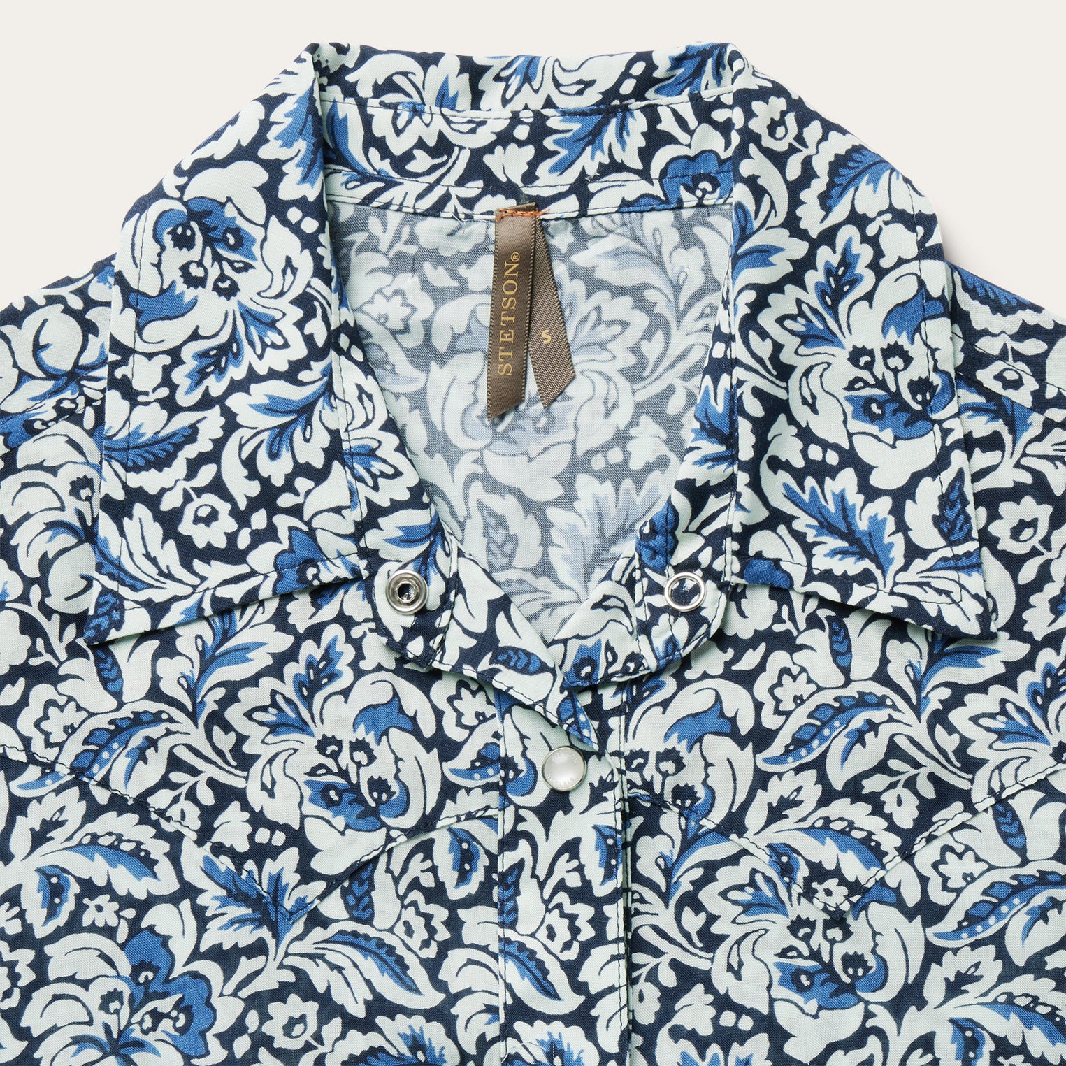 Indigo Tapestry Print Shirt - Image 4