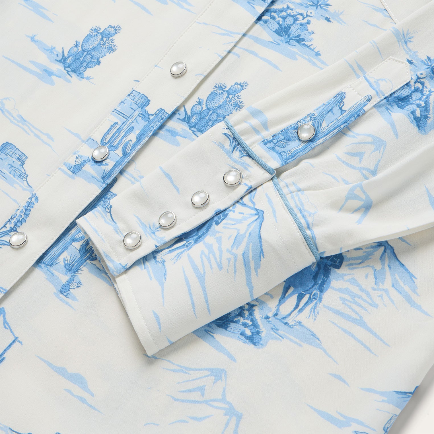 Indigo Trail Print Shirt - Image 6