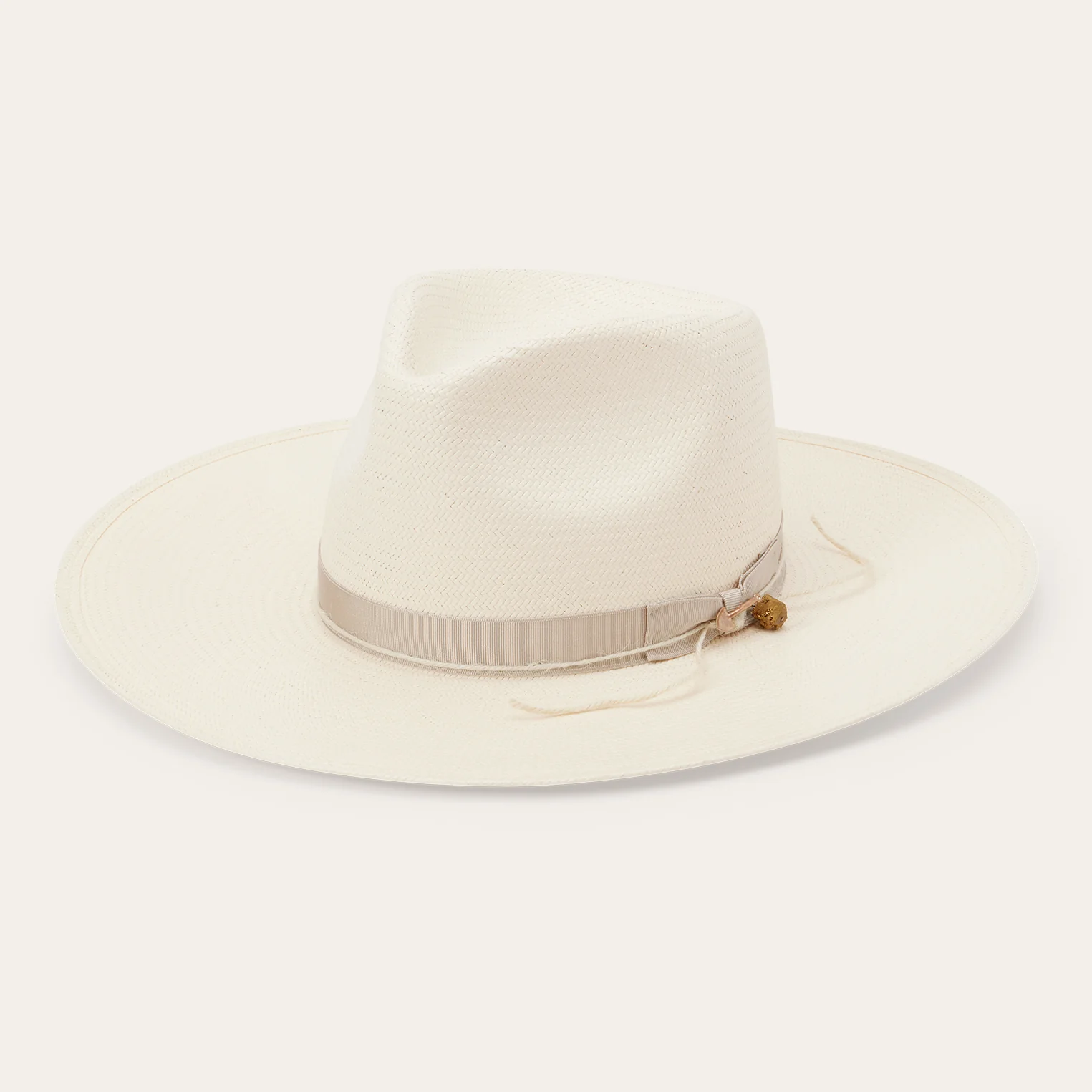 JW Marshall Straw Flat Brim Hat - Image 4