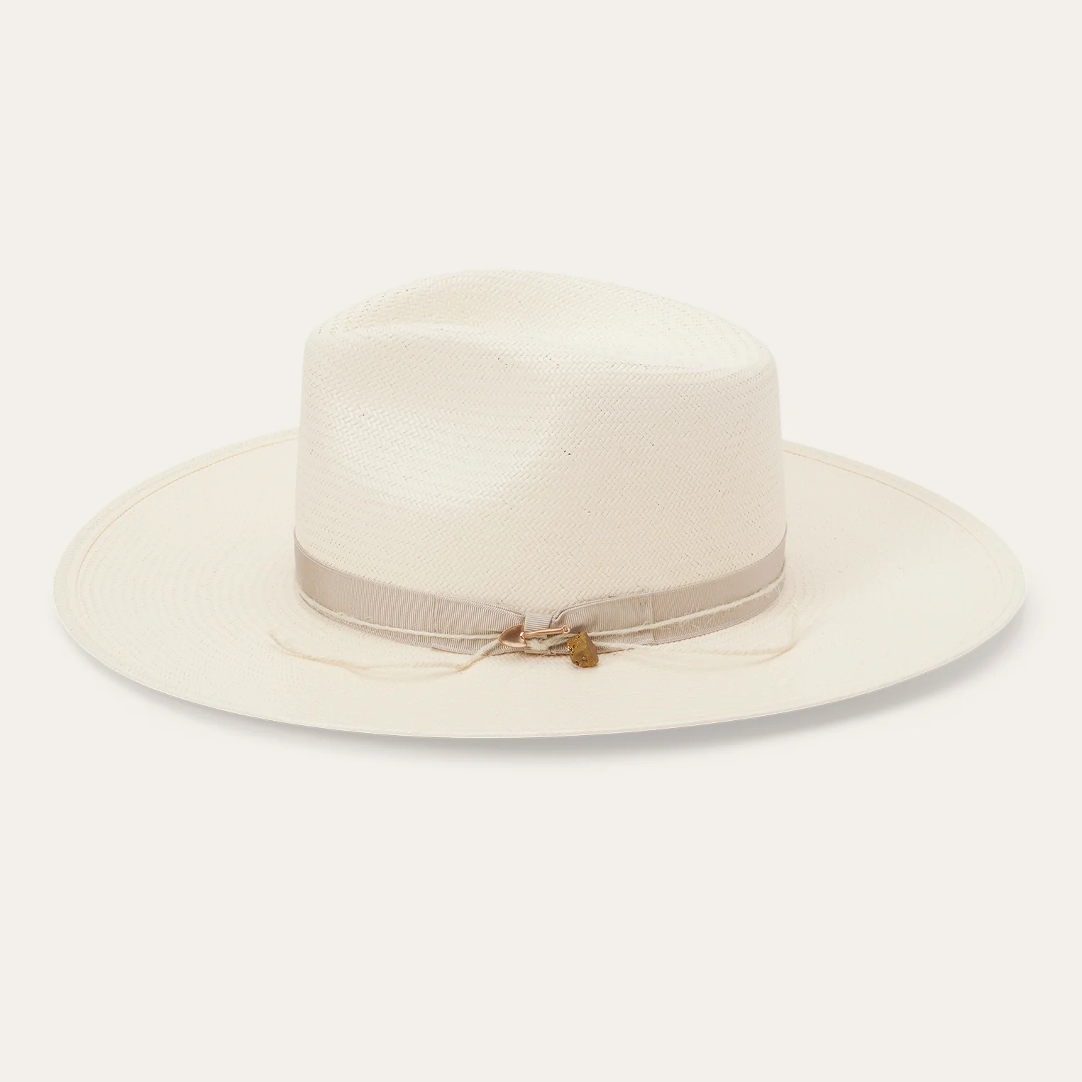 JW Marshall Straw Flat Brim Hat - Image 5