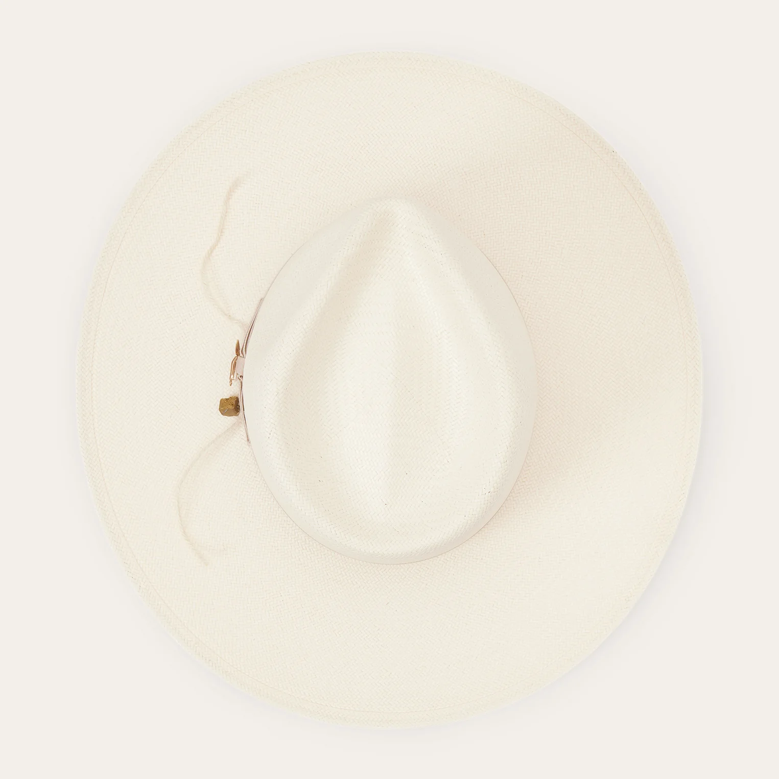 JW Marshall Straw Flat Brim Hat - Image 6