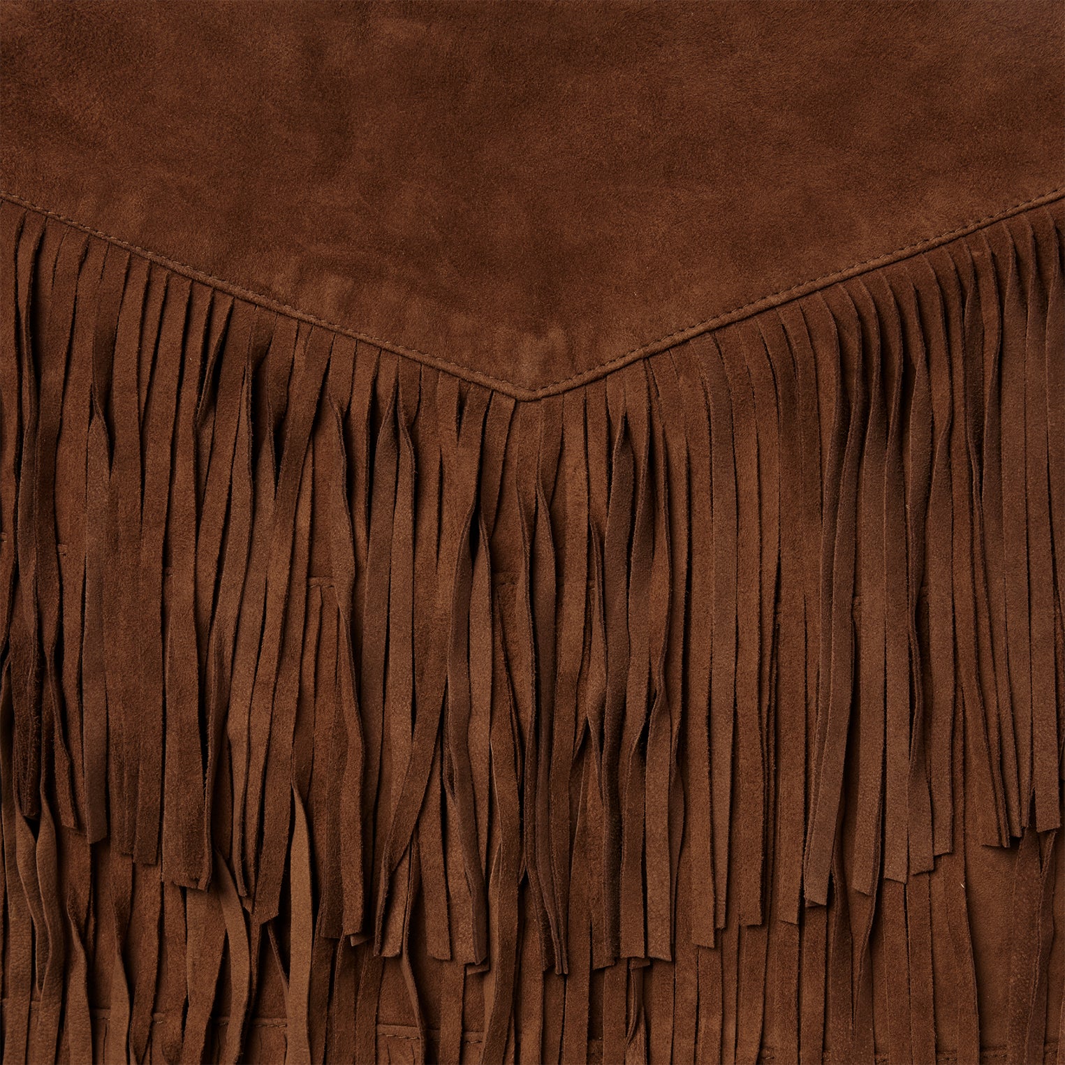 Lamb Suede Fringe Mini Skirt - Image 6