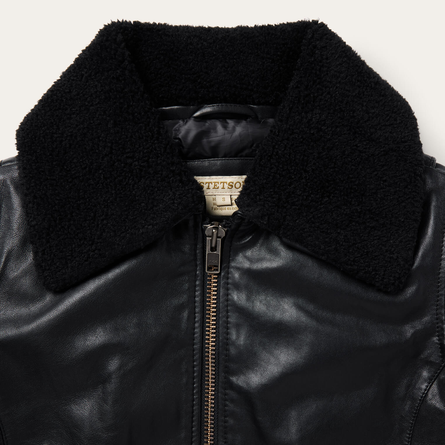 Leather Bomber Jacket - Image 4